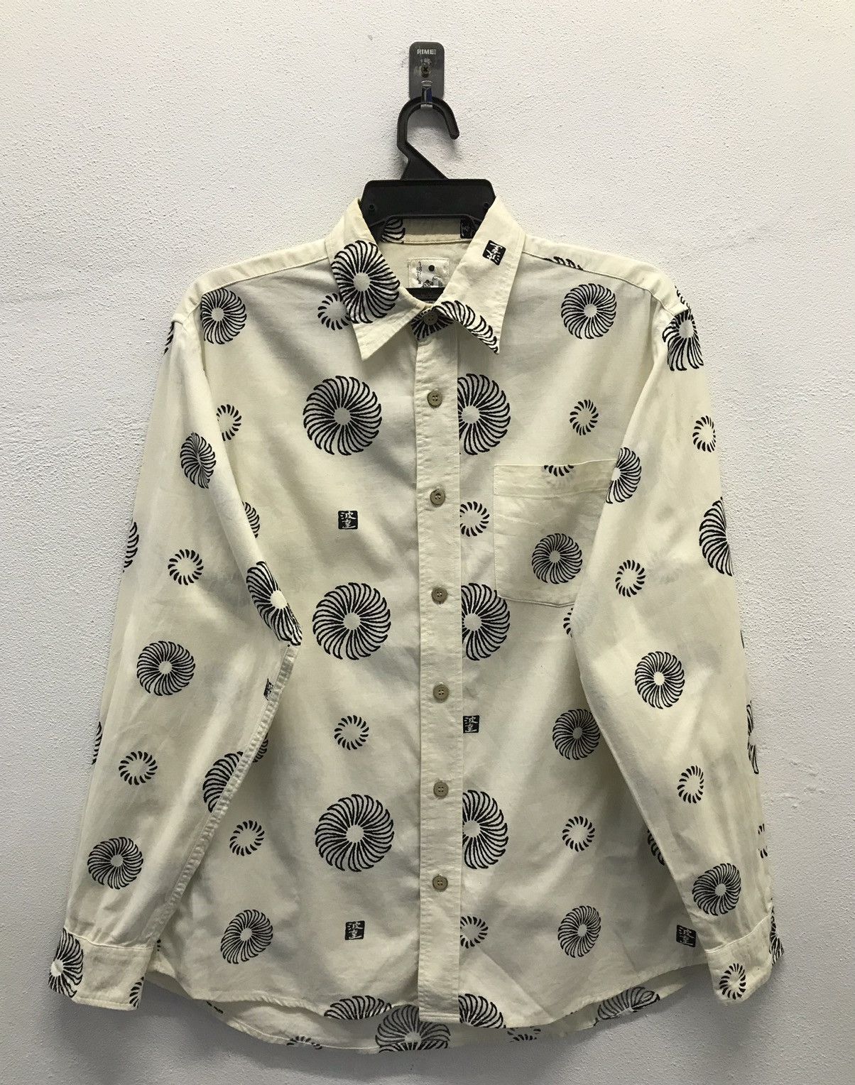Japanese Brand × Vintage Vintage Japanese Brand Long Sleeve Shirt Button Up Size US M / EU 48-50 / 2 - 1 Thumbnail