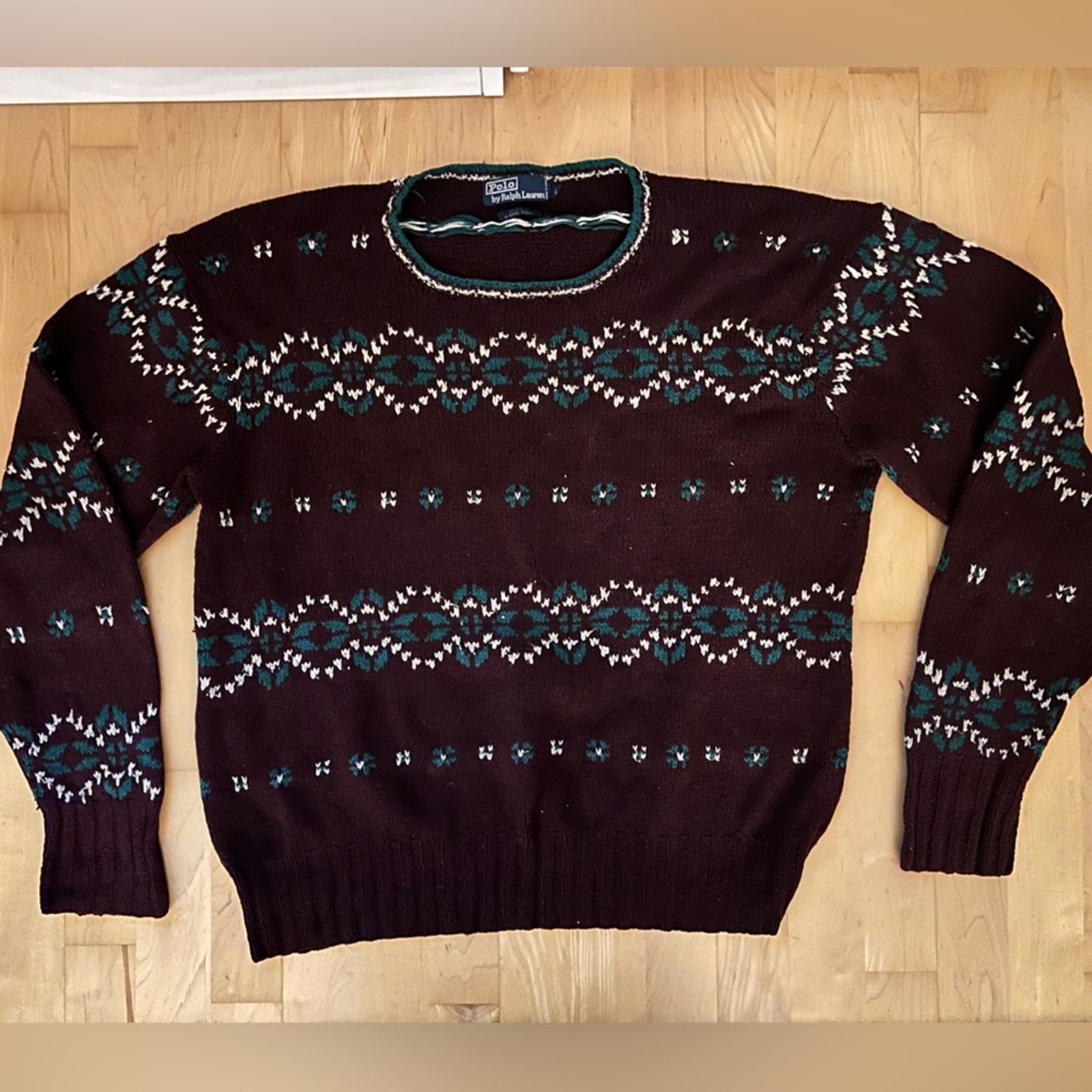 Polo Ralph Lauren VTG Polo Ralph Lauren 100% silk southwestern print sweater Size US L / EU 52-54 / 3 - 1 Thumbnail
