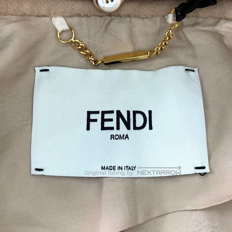 Fendi Fendi Wool collar double-breasted coat Size XXS / US 00 / IT 34 - 6 Thumbnail
