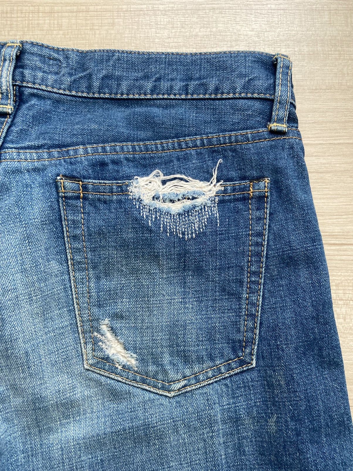 Japanese Brand D.m.g / DM Gye distressed denim Size US 32 / EU 48 - 5 Thumbnail