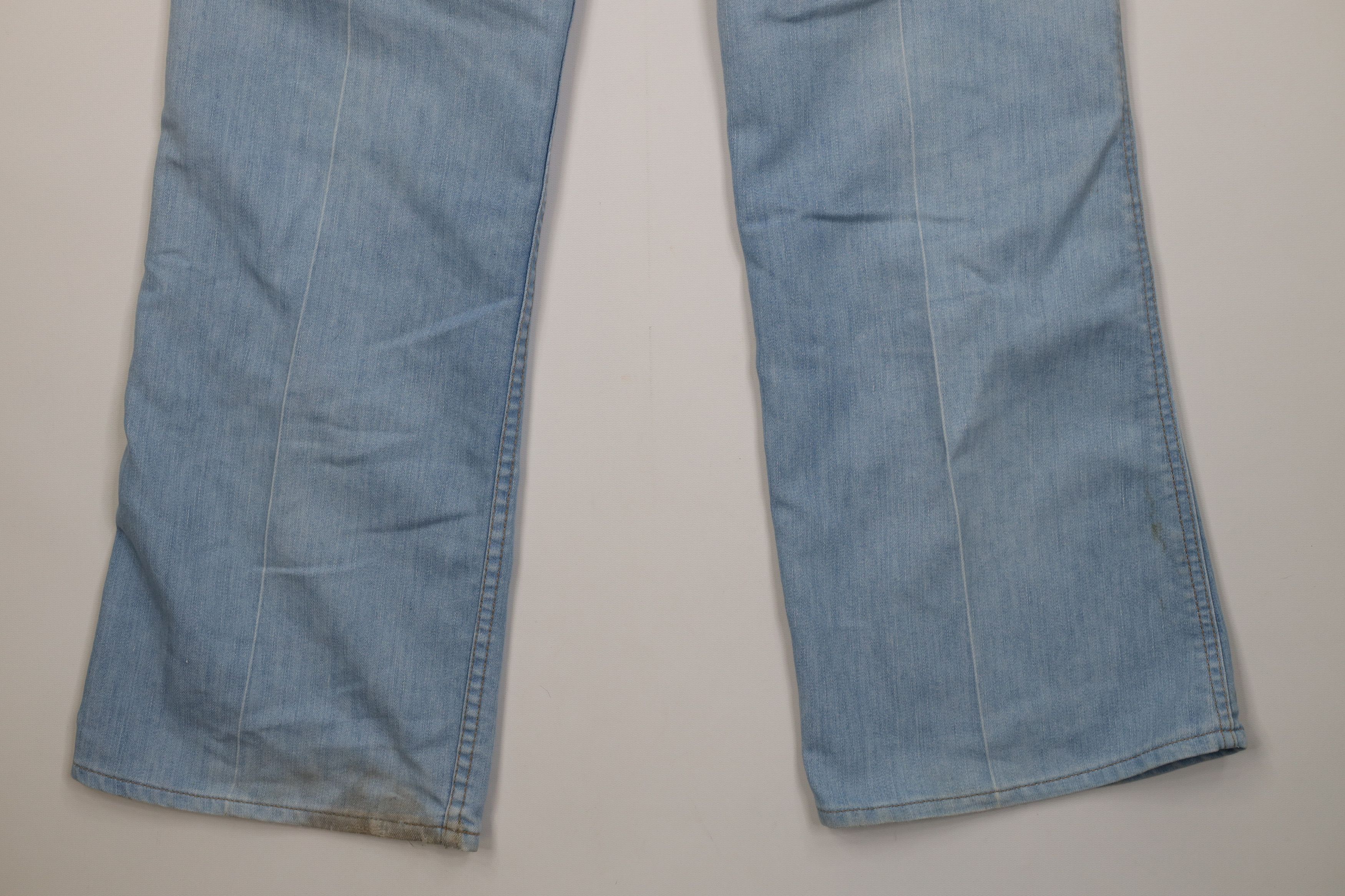 Levi's Vintage 70s Levis Orange Tab Bell Bottoms Jeans Blue USA Size US 38 / EU 54 - 15 Thumbnail