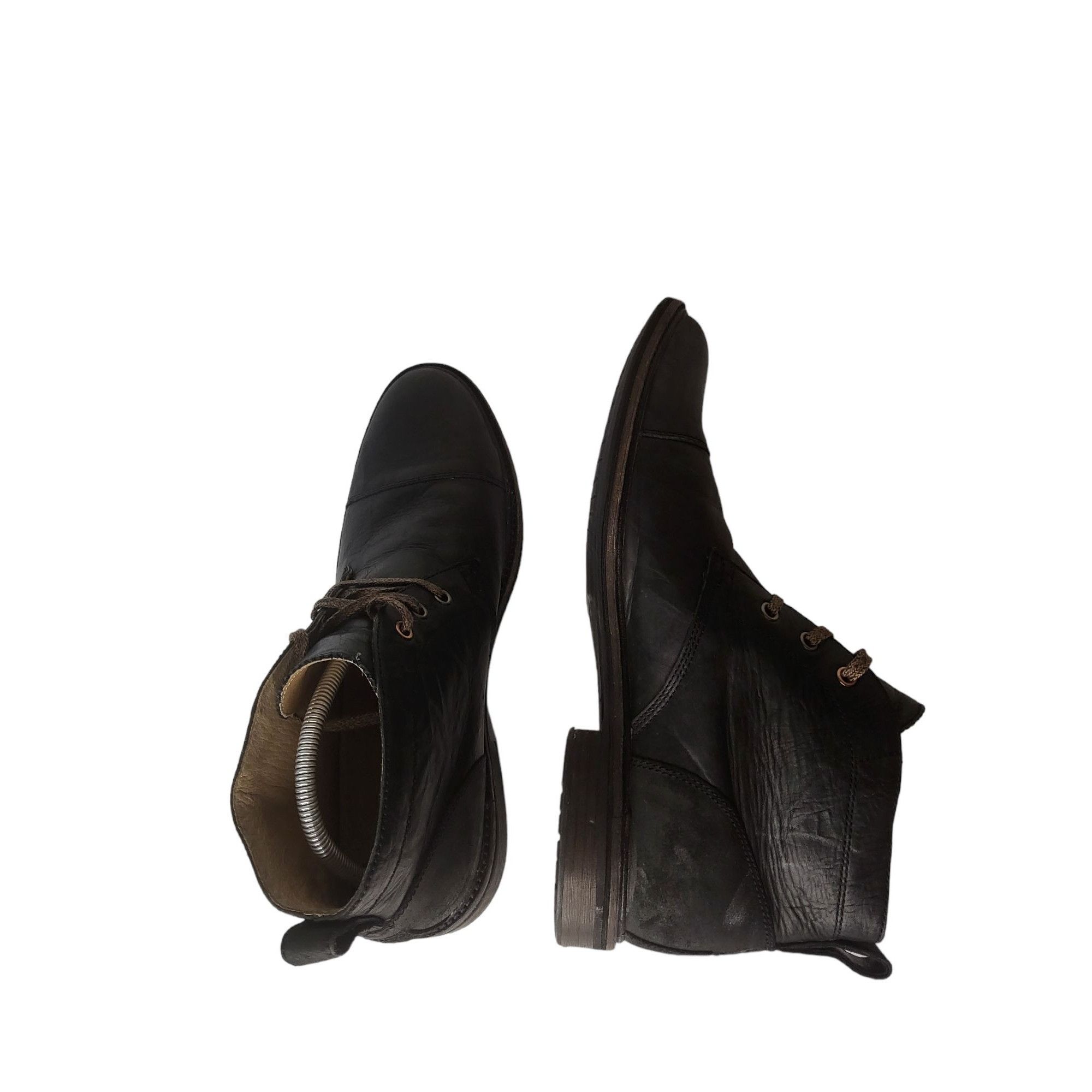 Ugg UGG Leighton Chukka Boots Men Sz 12 Black Leather Lace Up Mi Size US 12 / EU 45 - 7 Thumbnail