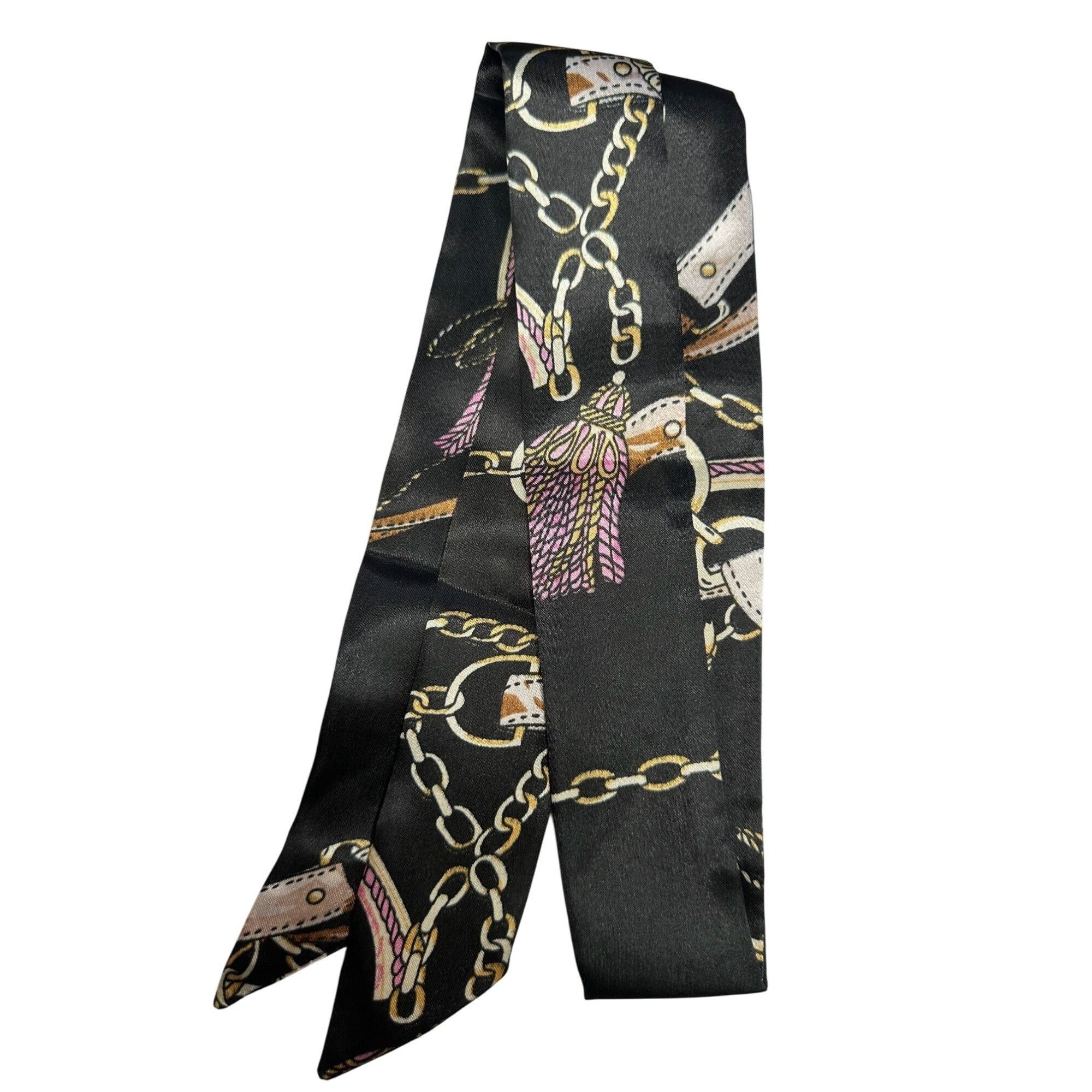 Other Women's Silky Black Bag/Purse Scarf Size ONE SIZE - 1 Thumbnail