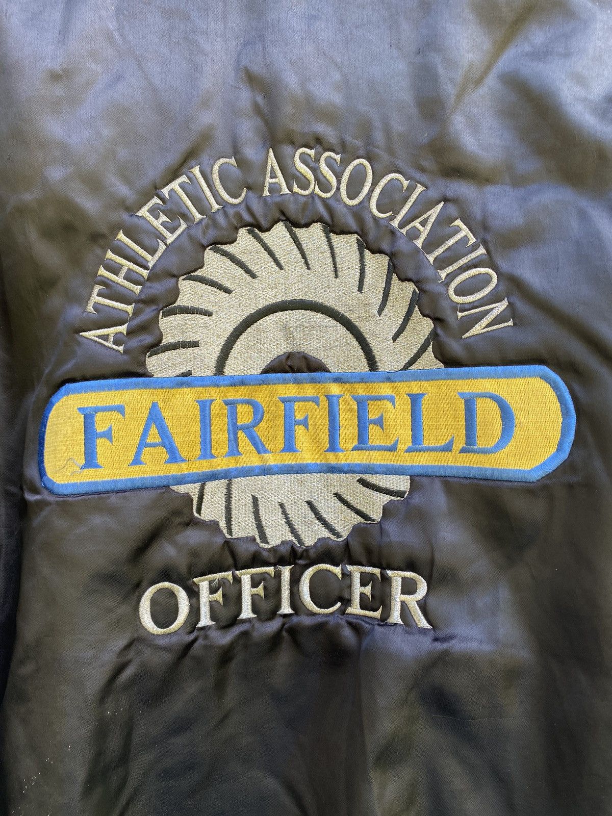 Holloway × Vintage 80s Fairfield Officer Of Athletic Association Sateen Varsity Size US XXL / EU 58 / 5 - 3 Thumbnail