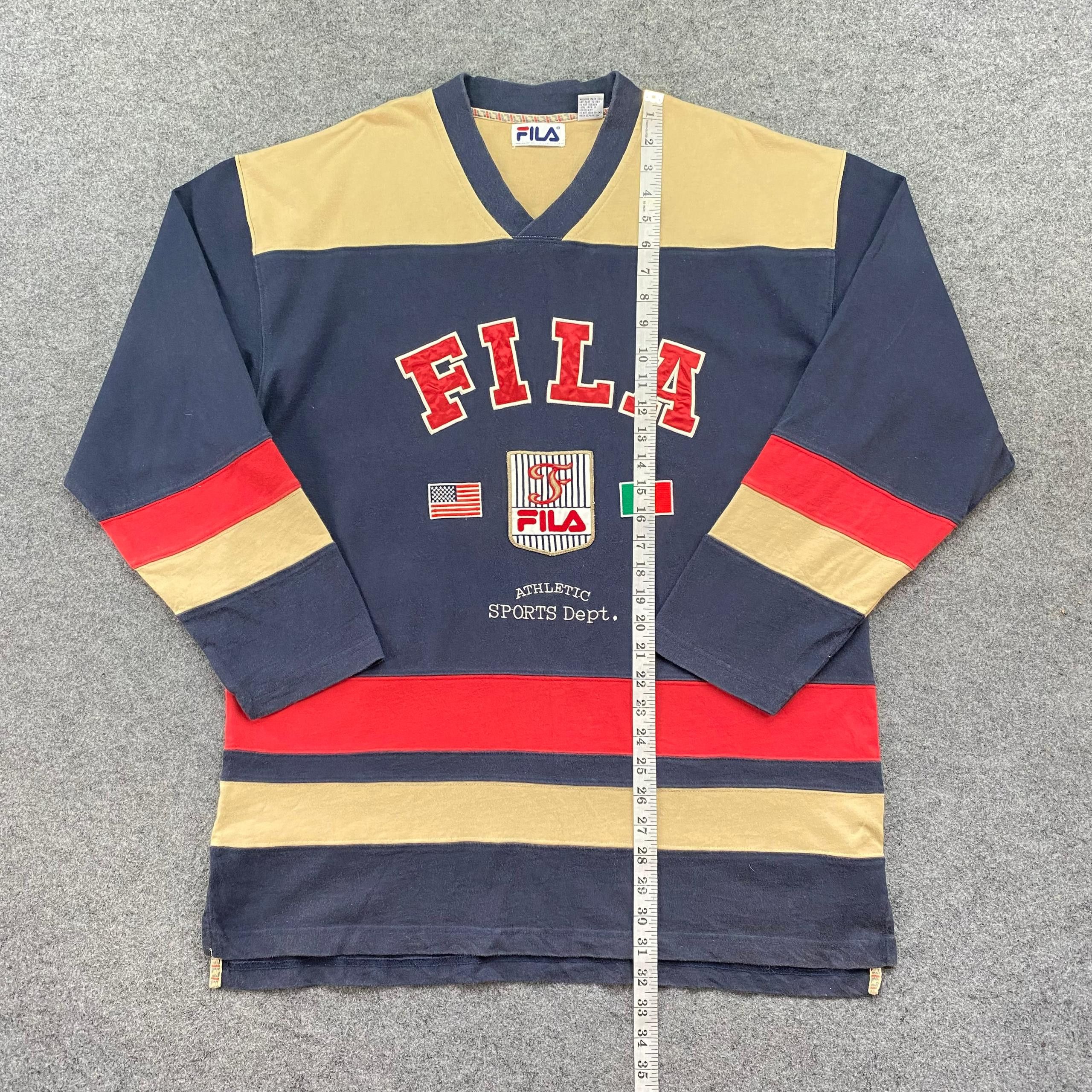 Fila Vintage Fila Athletic Sports Dept Long Sleeve Shirt Size US M / EU 48-50 / 2 - 5 Thumbnail