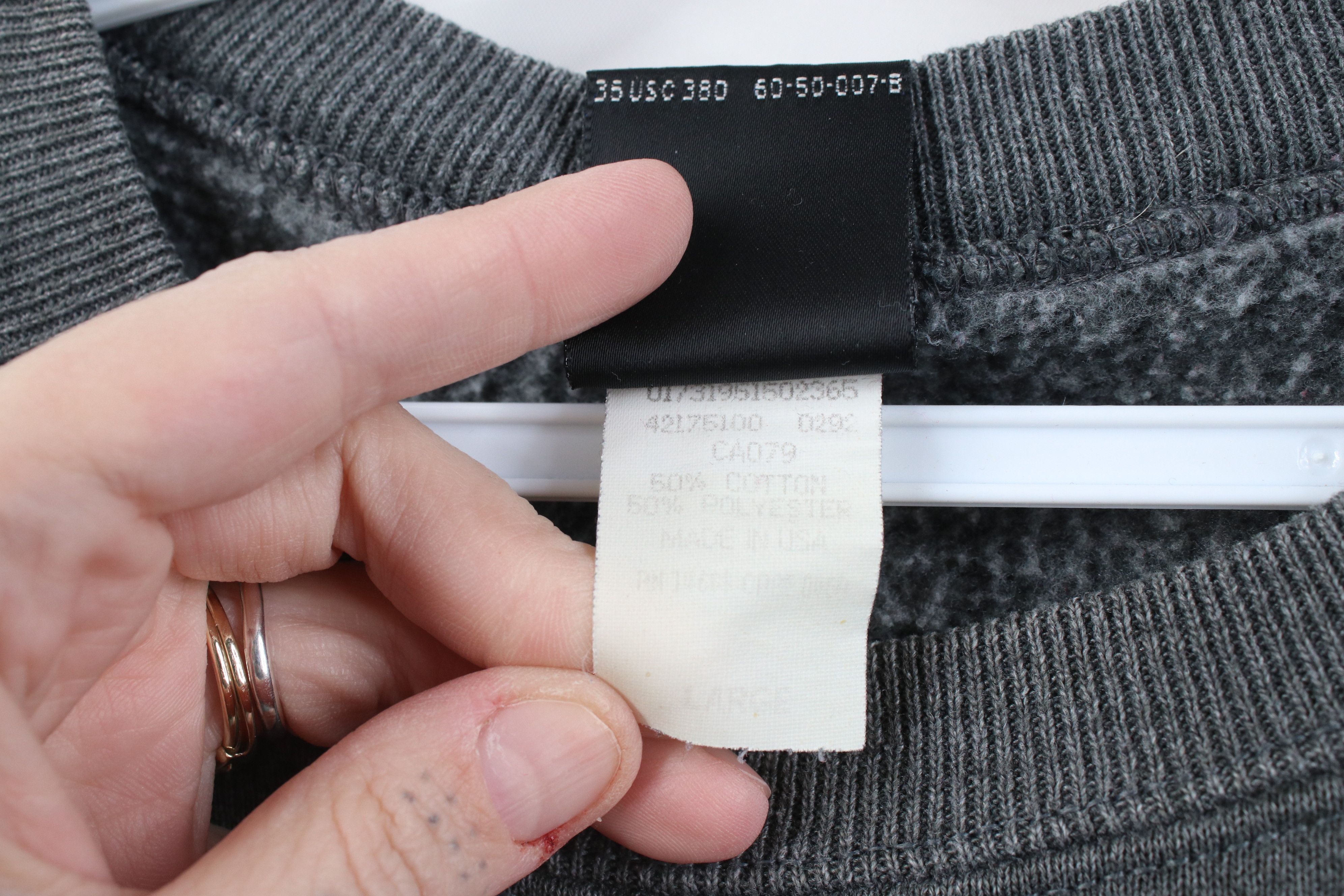 Vintage Vintage 90s USA Olympics Crewneck Sweatshirt Gray USA Size US L / EU 52-54 / 3 - 11 Thumbnail