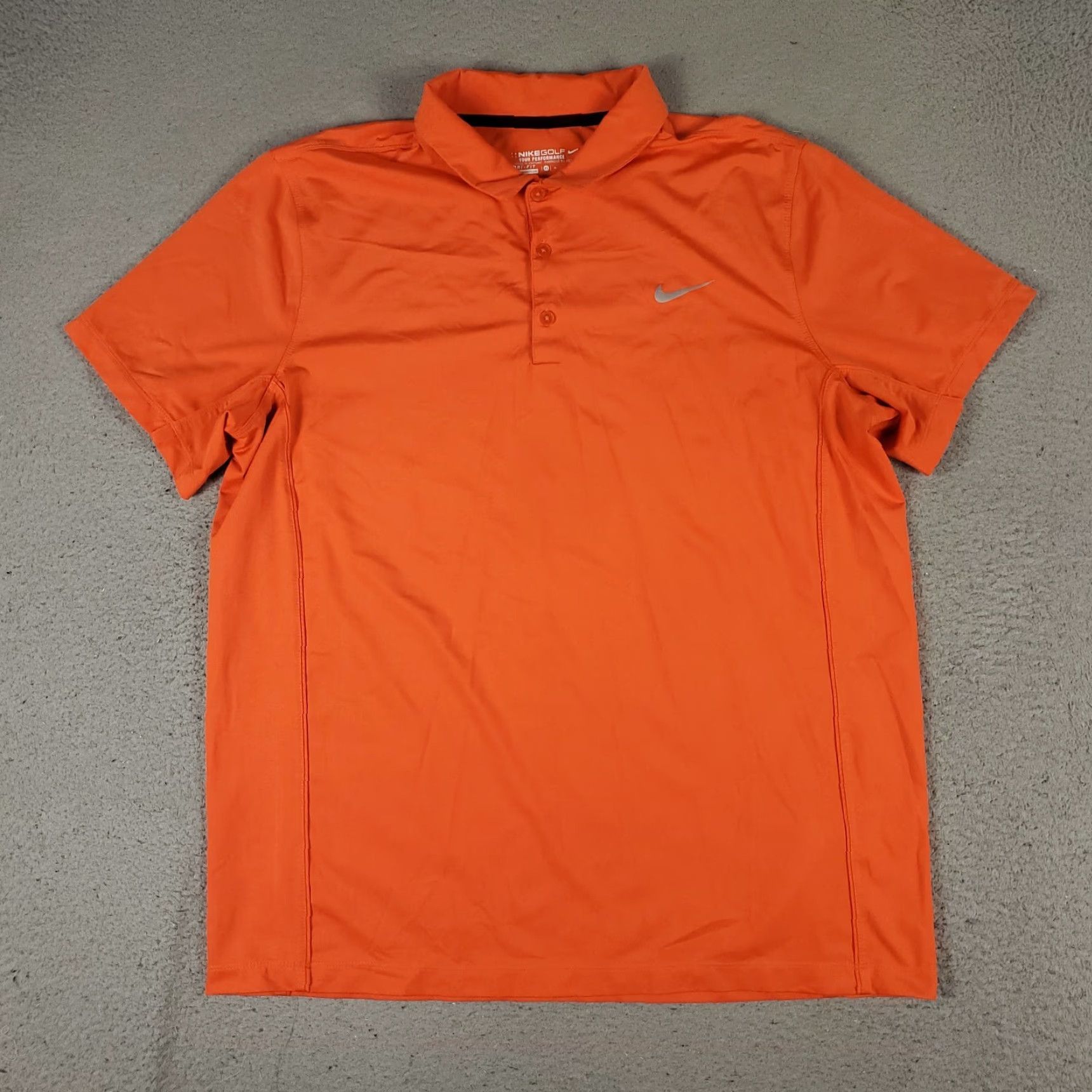 Nike Nike Polo Shirt Mens Size XL Orange Swoosh Golf Casual Short Sleeve Size US XL / EU 56 / 4 - 2 Thumbnail
