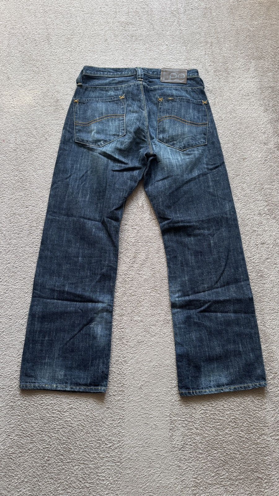 Lee Lee X-Line y2k faded Mudwash denim distressed Straight Jeans Size US 30 / EU 46 - 3 Thumbnail