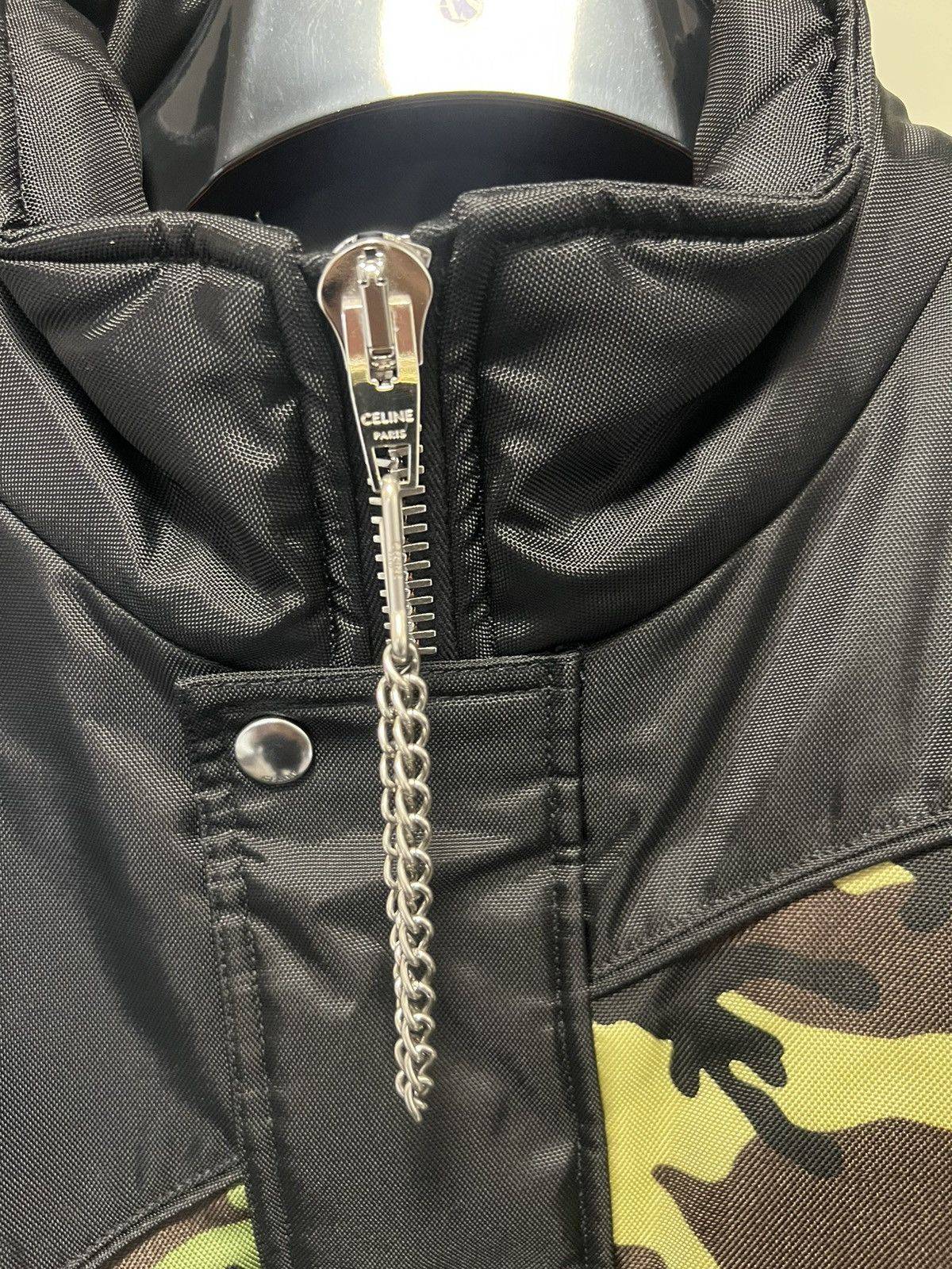 Celine × Hedi Slimane RARE - FW21 Damier Camo Technical Bomber Jacket 52 Size US L / EU 52-54 / 3 - 4 Thumbnail