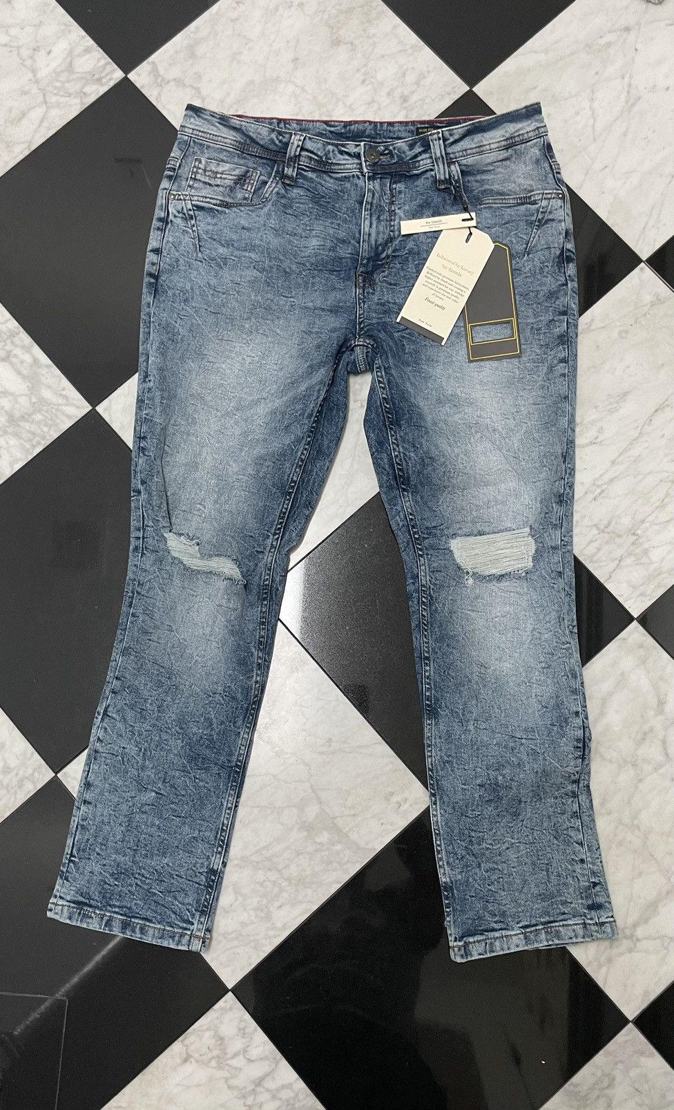 Other 🔥 Six Lincoln New York slim ripped Jeans Size US 34 / EU 50 - 1 Thumbnail