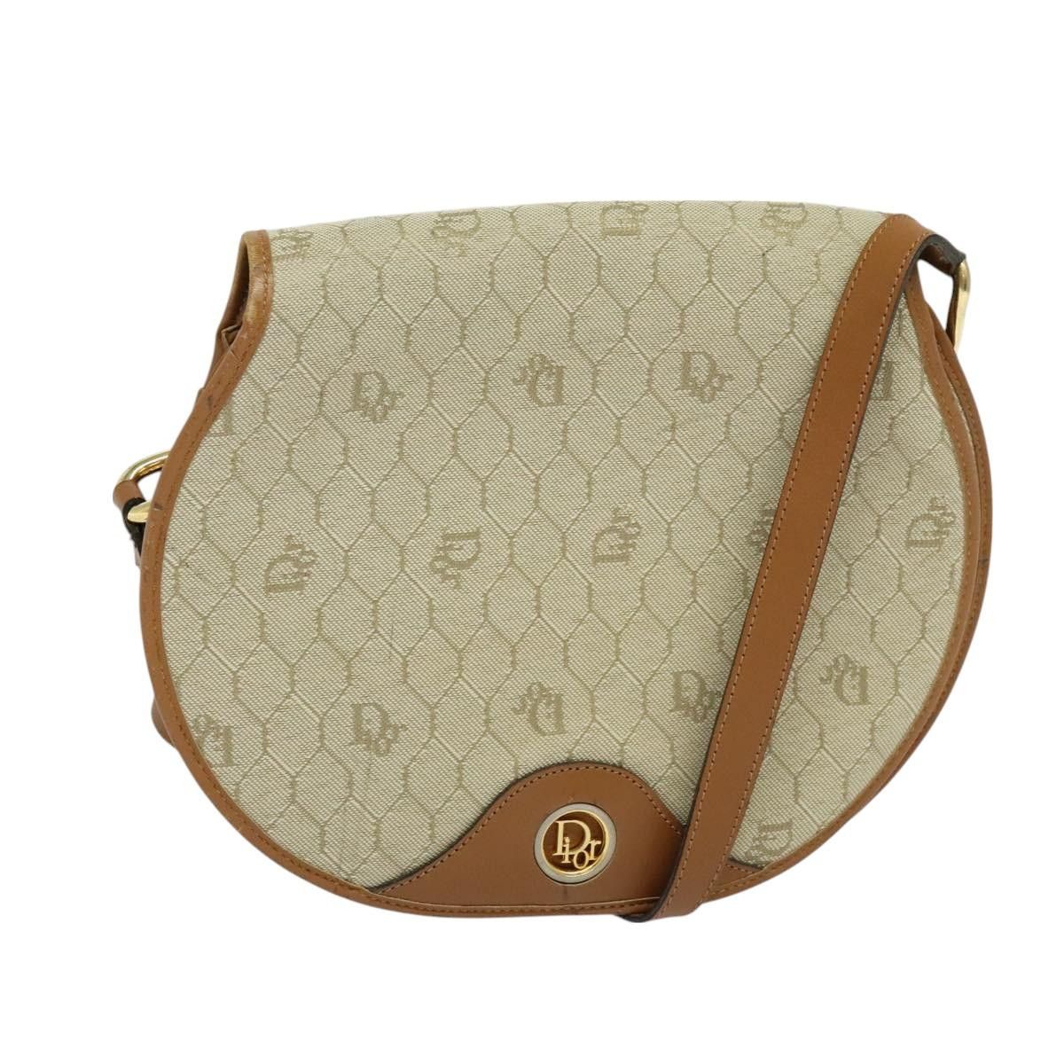 Dior DIOR Honeycomb Canvas Shoulder Bag Pvc Beige Gold Size ONE SIZE - 1 Thumbnail