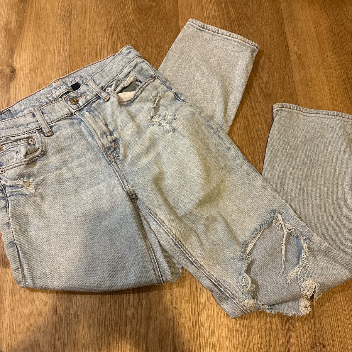 American Eagle Outfitters american eagle super high rise ankle straight Size 25" / US 0 / IT 36 - 1 Thumbnail