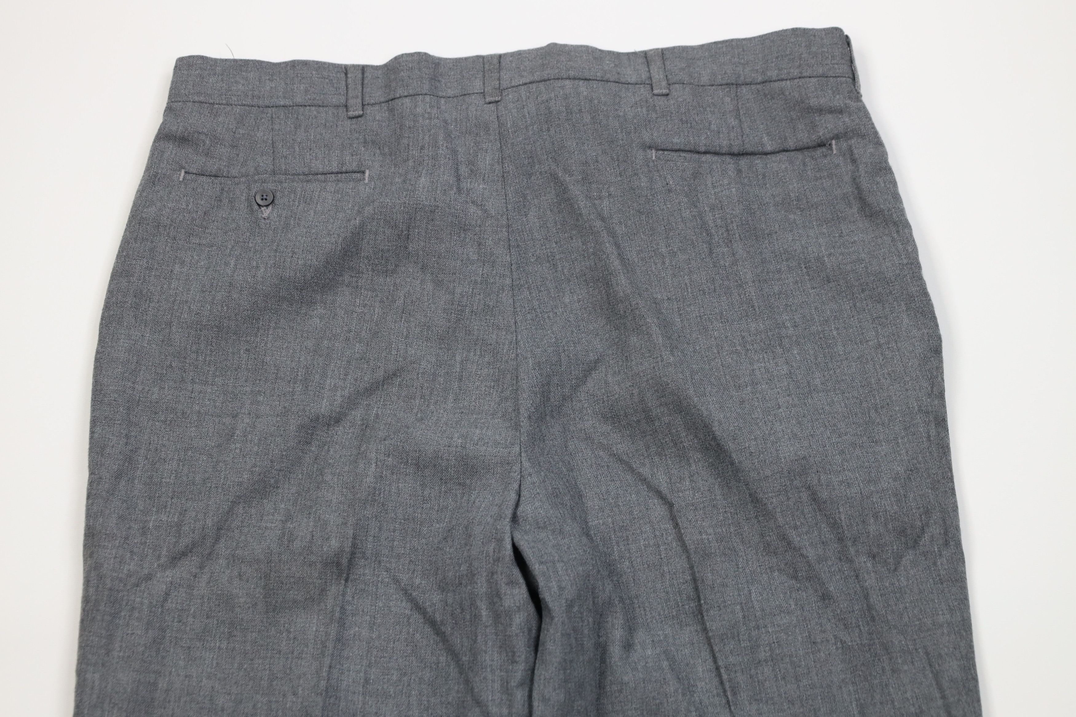 Vintage Vintage 70s Streetwear Gabardine Wide Leg Chino Pants Gray Size US 38 / EU 54 - 11 Thumbnail