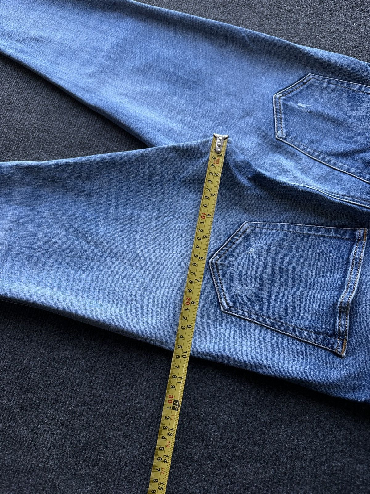Diesel 🚨 DIESEL AVANT GARDE GOTHIC WOMEN JEANS LOGO IFSIXWASNINE Size 28" / US 6 / IT 42 - 13 Thumbnail