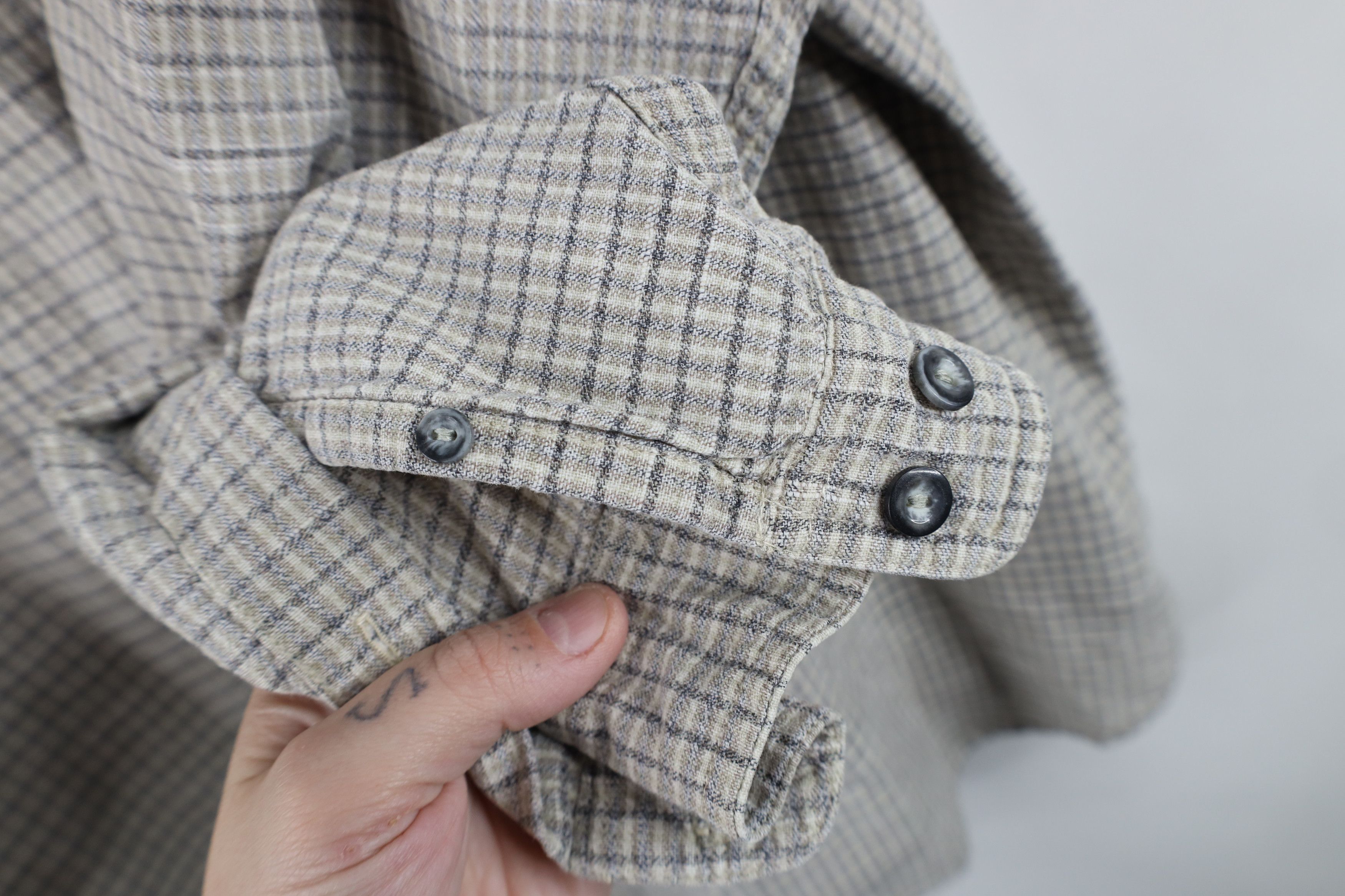 Vintage Vintage 90s Streetwear Fit Board Collared Button Shirt Plaid Size US XL / EU 56 / 4 - 5 Thumbnail