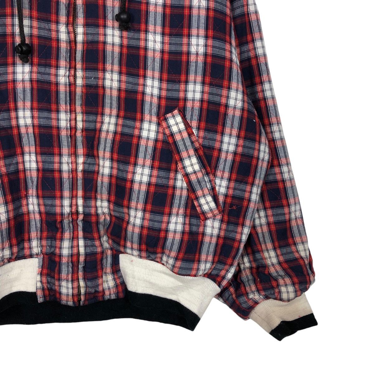 📌Vintage Reversible Bomber Jacket Union Bay Tartan Design