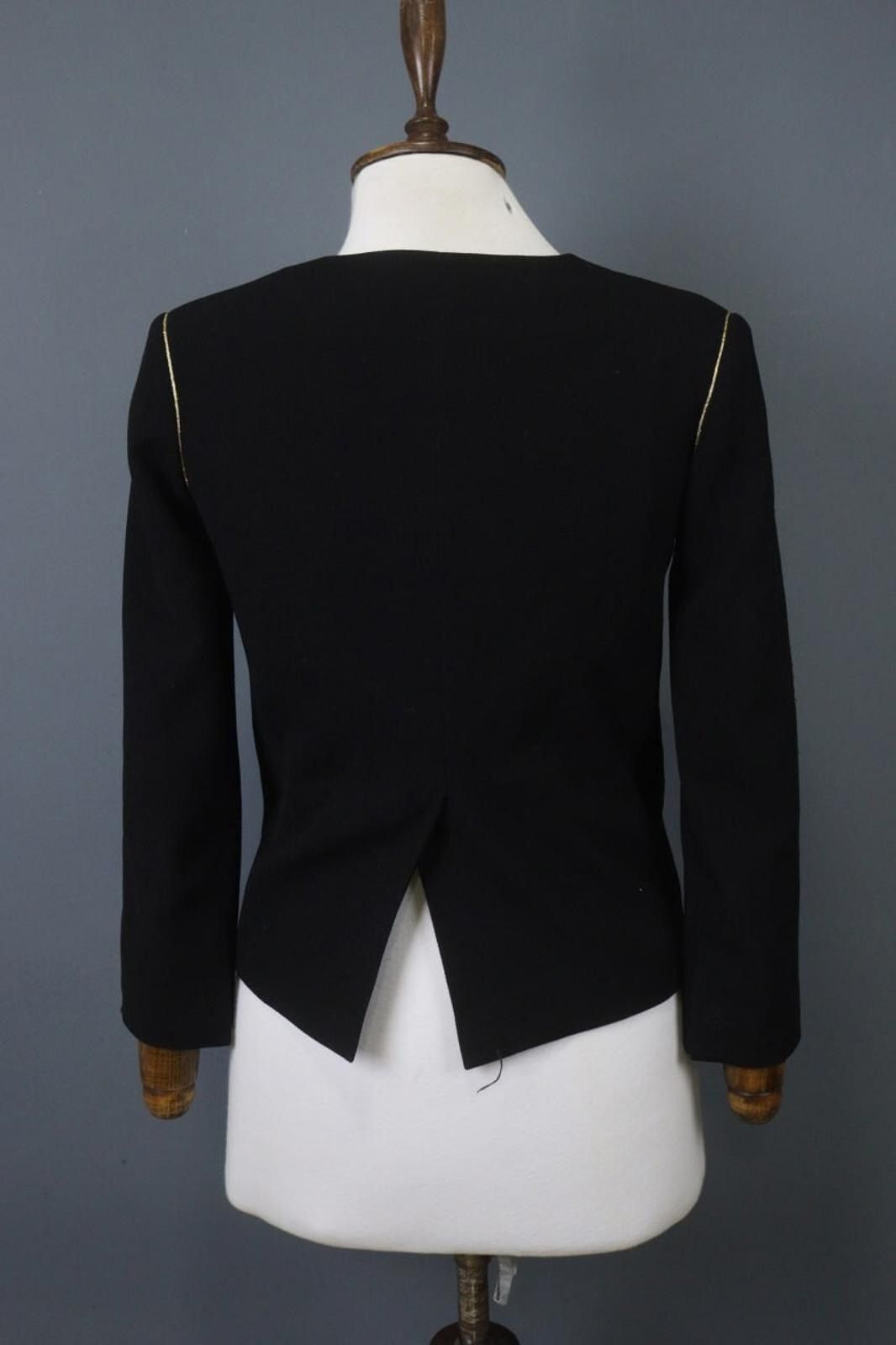 Designer Claudie Pierlot Black Snap Front Blazer Jacket Size 36 Size M / US 6-8 / IT 42-44 - 10 Thumbnail