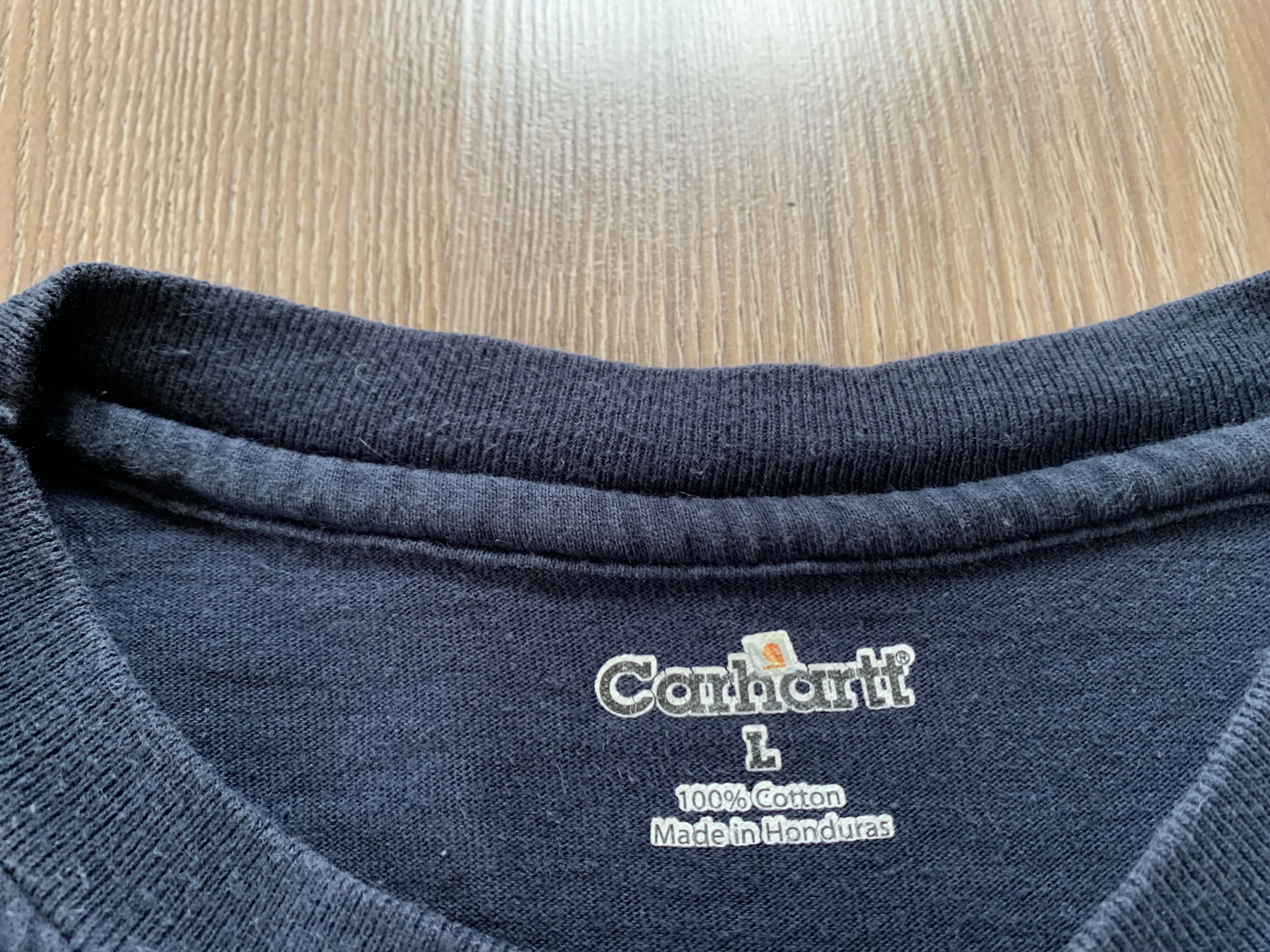 Carhartt × Vintage Vintage Carhartt Navy Pocket T-Shirt Size US L / EU 52-54 / 3 - 6 Thumbnail