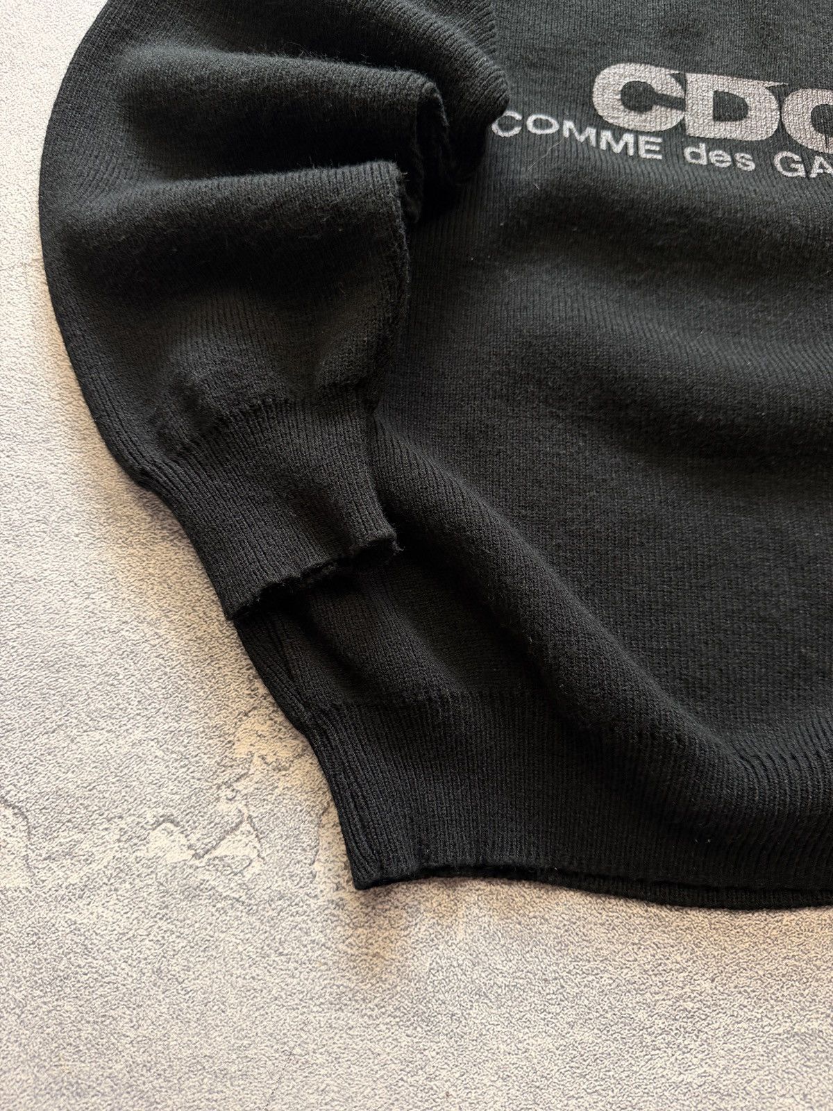 Comme des Garcons CDG Comme Des Garcons Knit Sweater Big Logo Y2K Size US XL / EU 56 / 4 - 5 Thumbnail