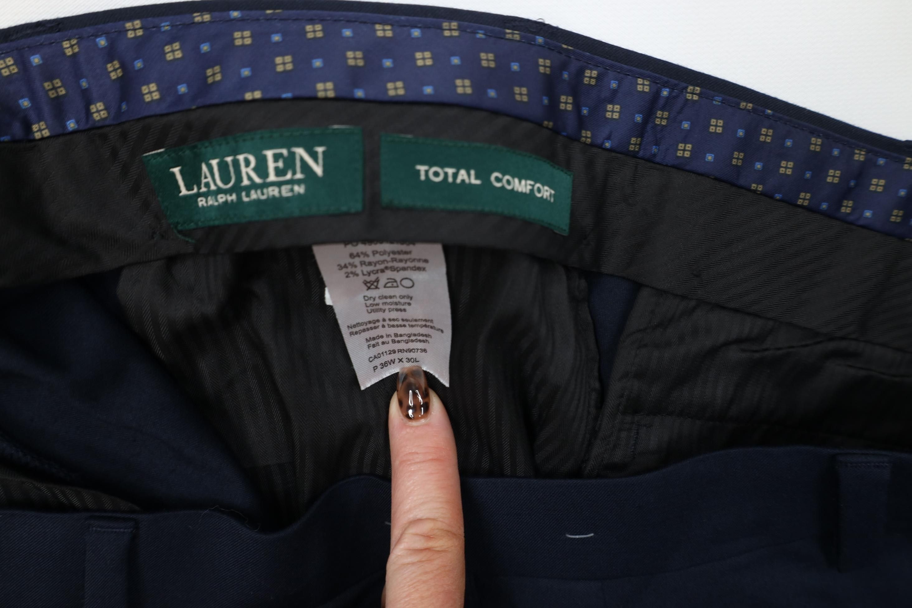 Polo Ralph Lauren Vintage Y2K Ralph Lauren Gabardine Knit Chino Pants Blue Size US 36 / EU 52 - 8 Thumbnail