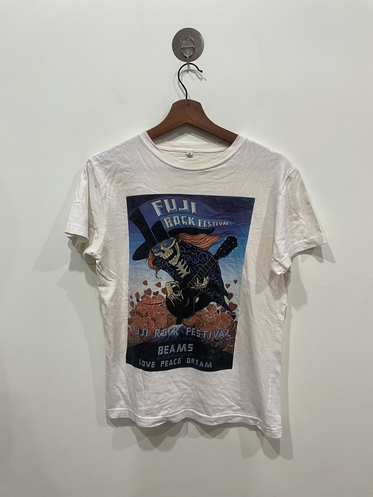 image of Band Tees x Beams Plus Fuji Rock Festival 2006 Beams 30Th Anniversary Tshirt in White (Size Small)