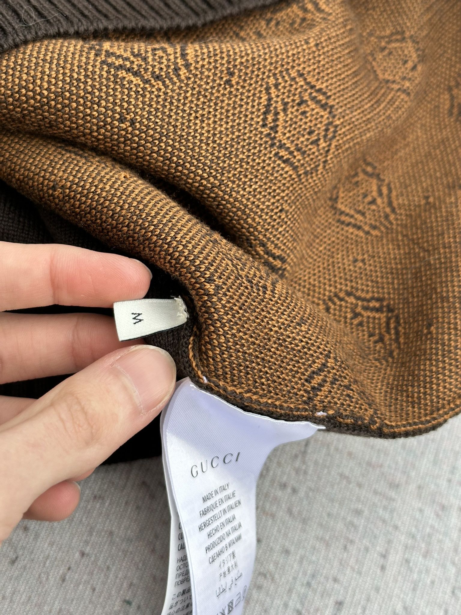 Gucci Gucci Dapper Dan Cardigan Interlocking G Logo Brown Wool Size US M / EU 48-50 / 2 - 12 Thumbnail