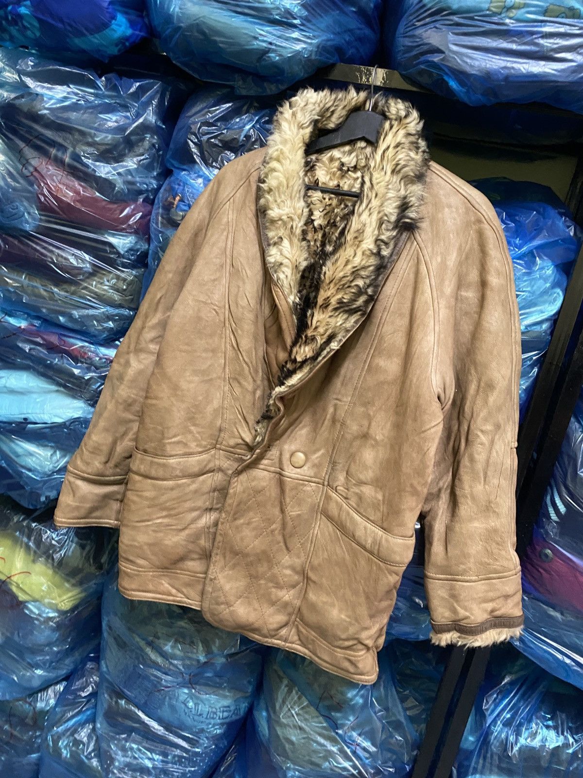 Leather Modus Vivendi Faux Fur Lined Leather Jacket Winter Coat Size US M / EU 48-50 / 2 - 2 Thumbnail