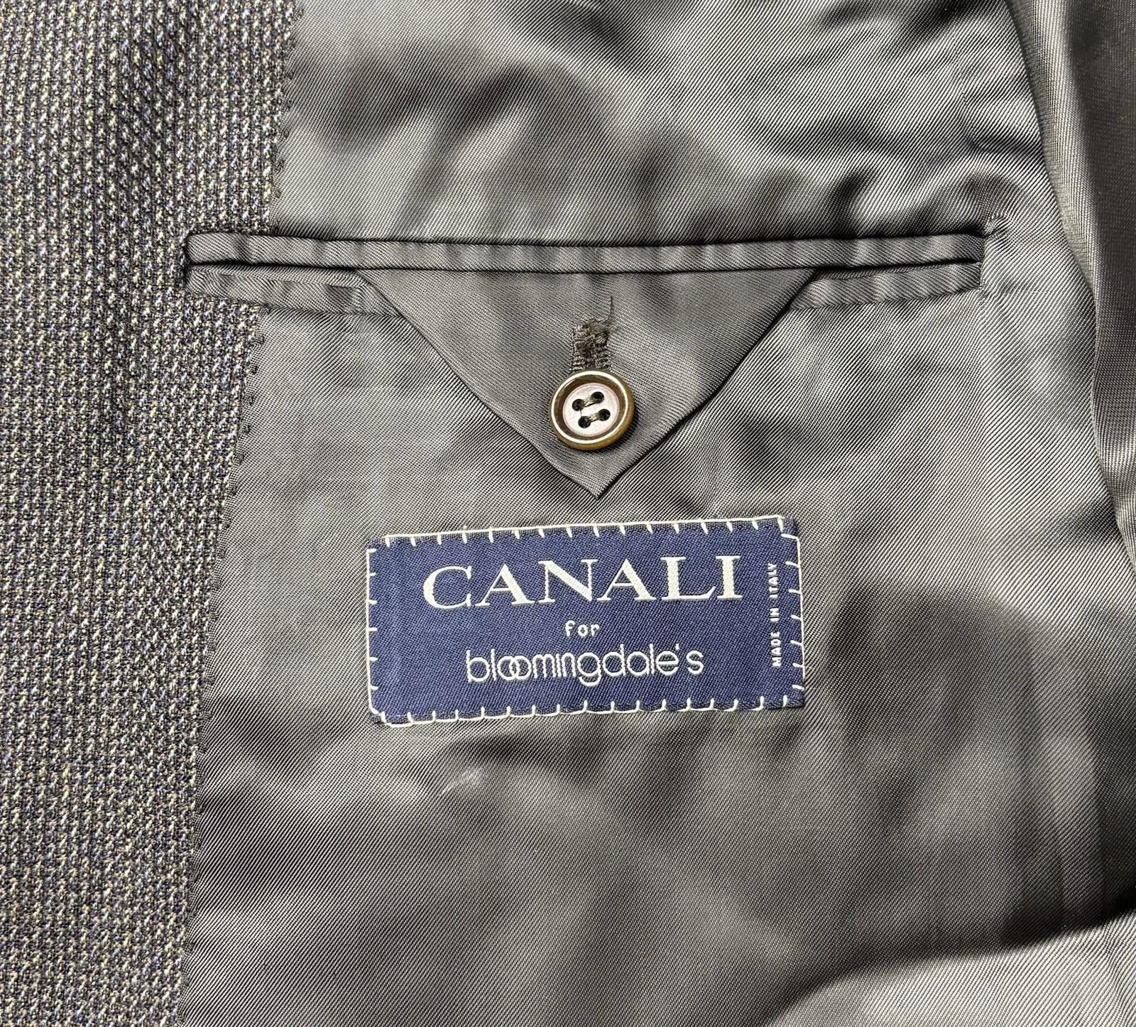 Canali Canali for Bloomingdales Blazer Jacket Mens US 48 Wool Italy Size 48R - 2 Thumbnail