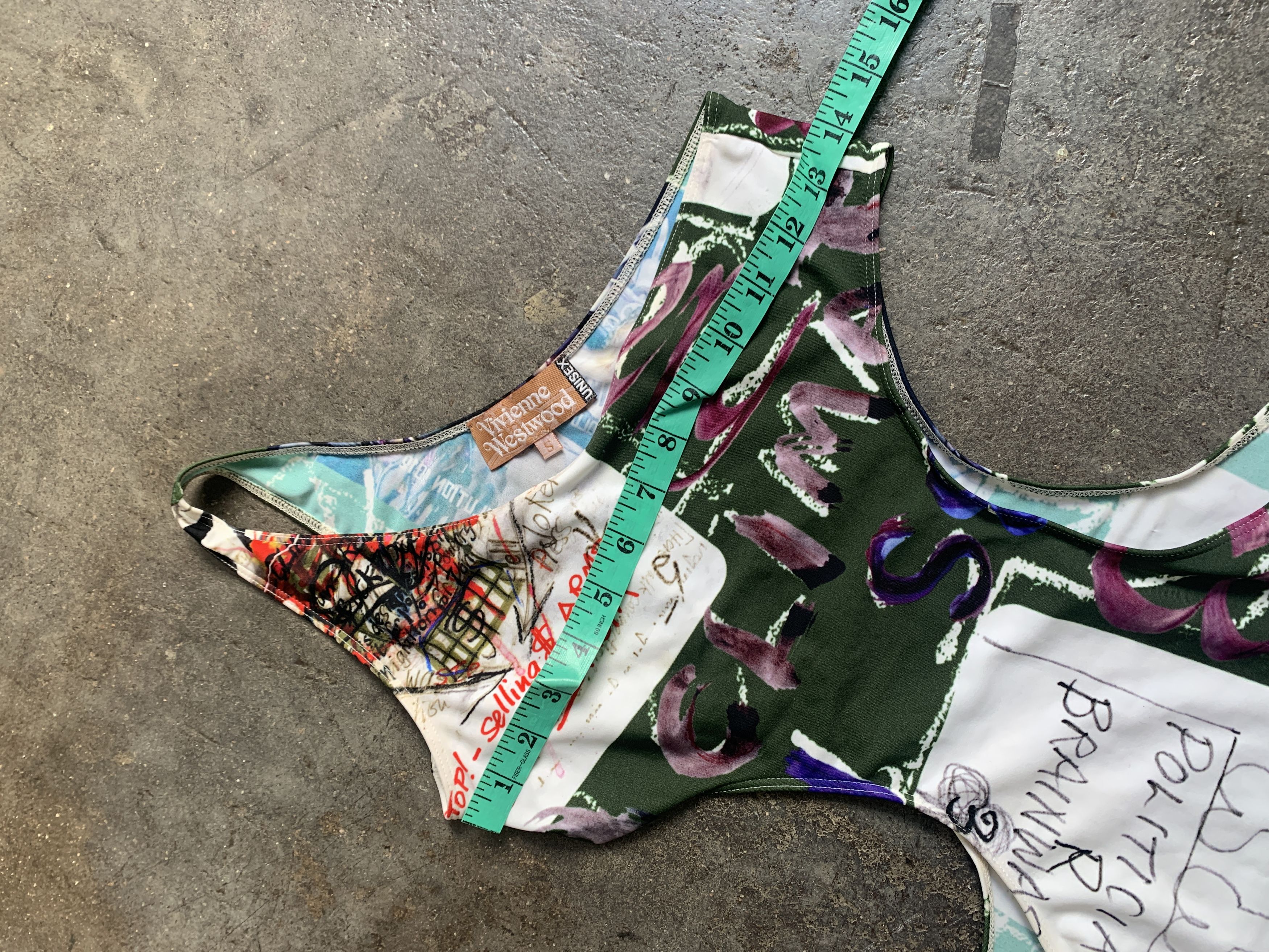 Vivienne Westwood Brand New 2018 Unisex Graffiti Body Suit Swim Wear Crazy Size S / US 4 / IT 40 - 7 Thumbnail