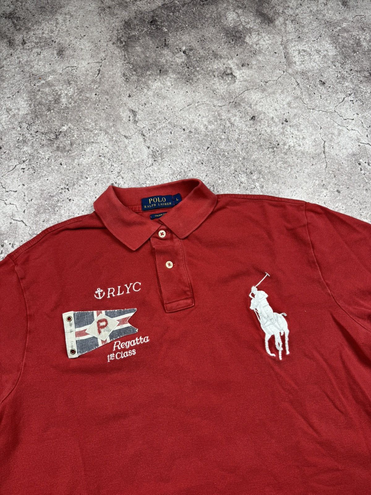 Polo Ralph Lauren Vintage Polo Ralph Lauren RLYC Y2K Polo Regatta Polo Shirt Size US L / EU 52-54 / 3 - 4 Thumbnail
