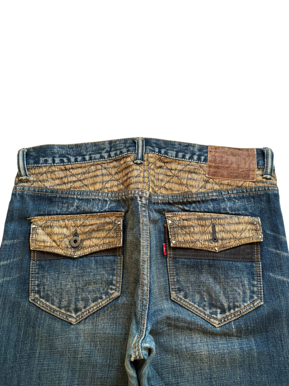 Japanese Brand Vintage Japanese Brand Mud Wash Embellished Baggy Jeans Size US 33 - 8 Thumbnail