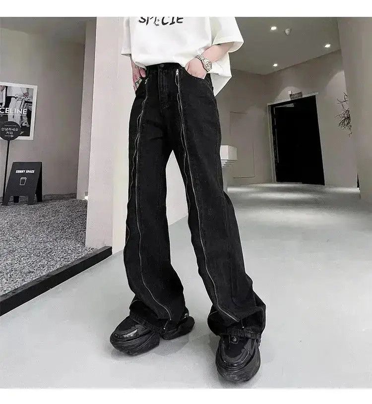 Japanese Brand Casual Zipper Baggy Denim Size US 32 / EU 48 - 5 Thumbnail
