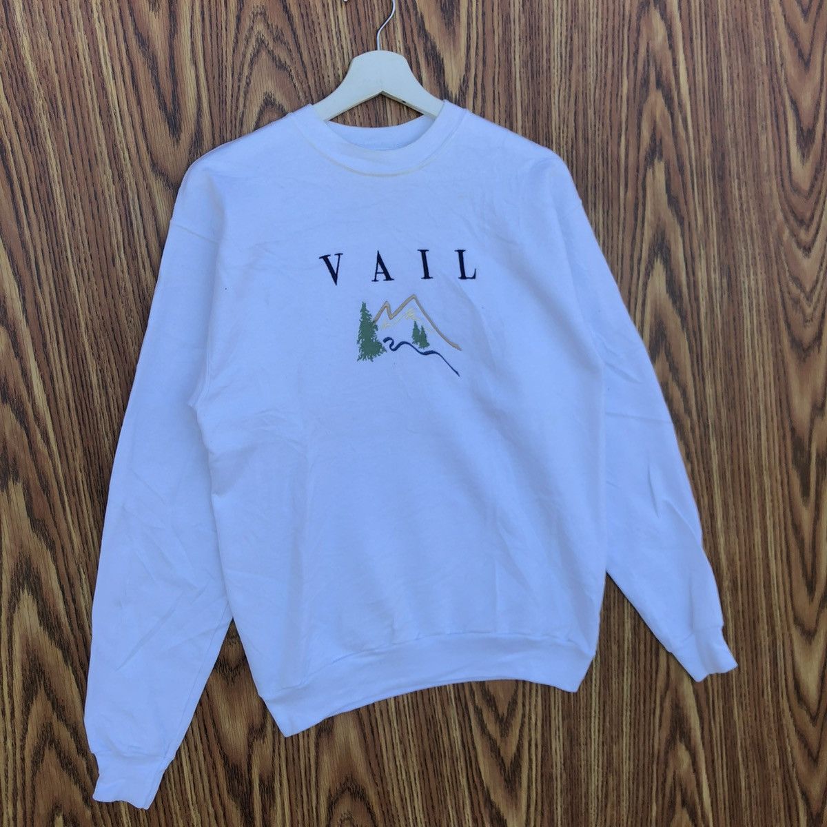 Vintage Vintage Vail Graphic of Mountains Crewneck Sweatshirt Size US S / EU 44-46 / 1 - 2 Thumbnail