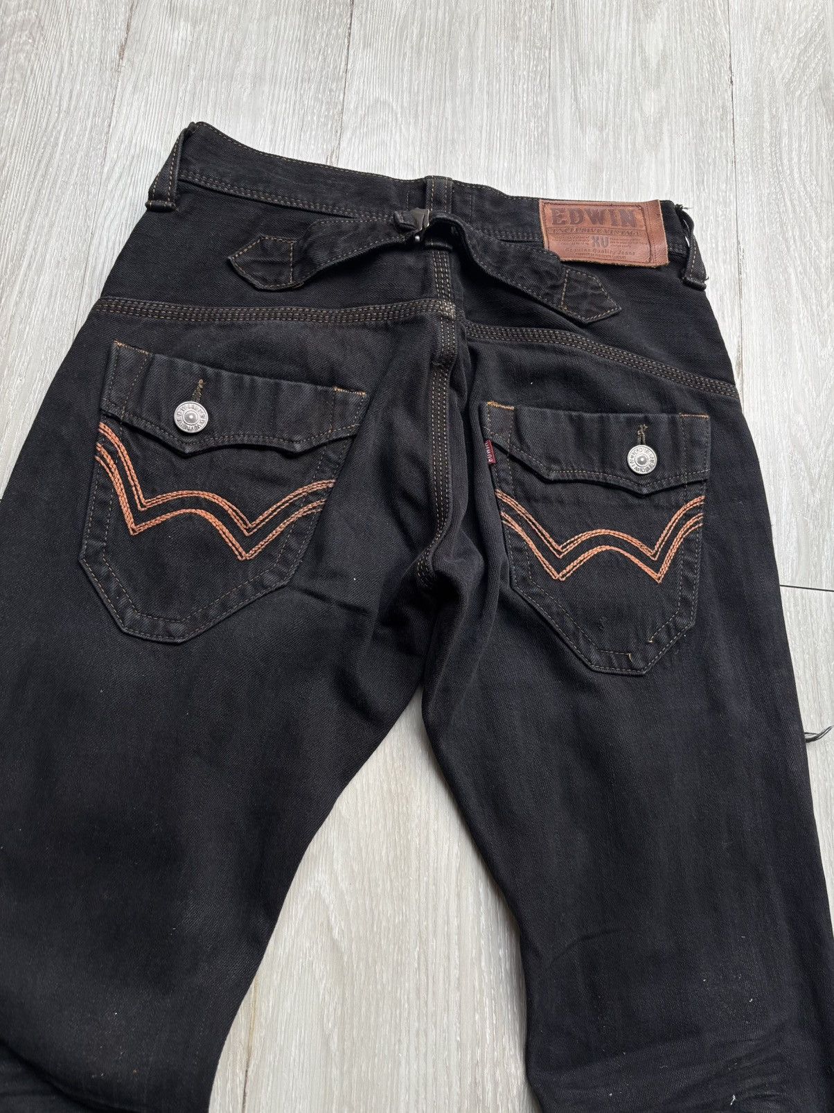 Japanese Brand EDWIN lace-up flare jeans Size US 29 - 8 Thumbnail