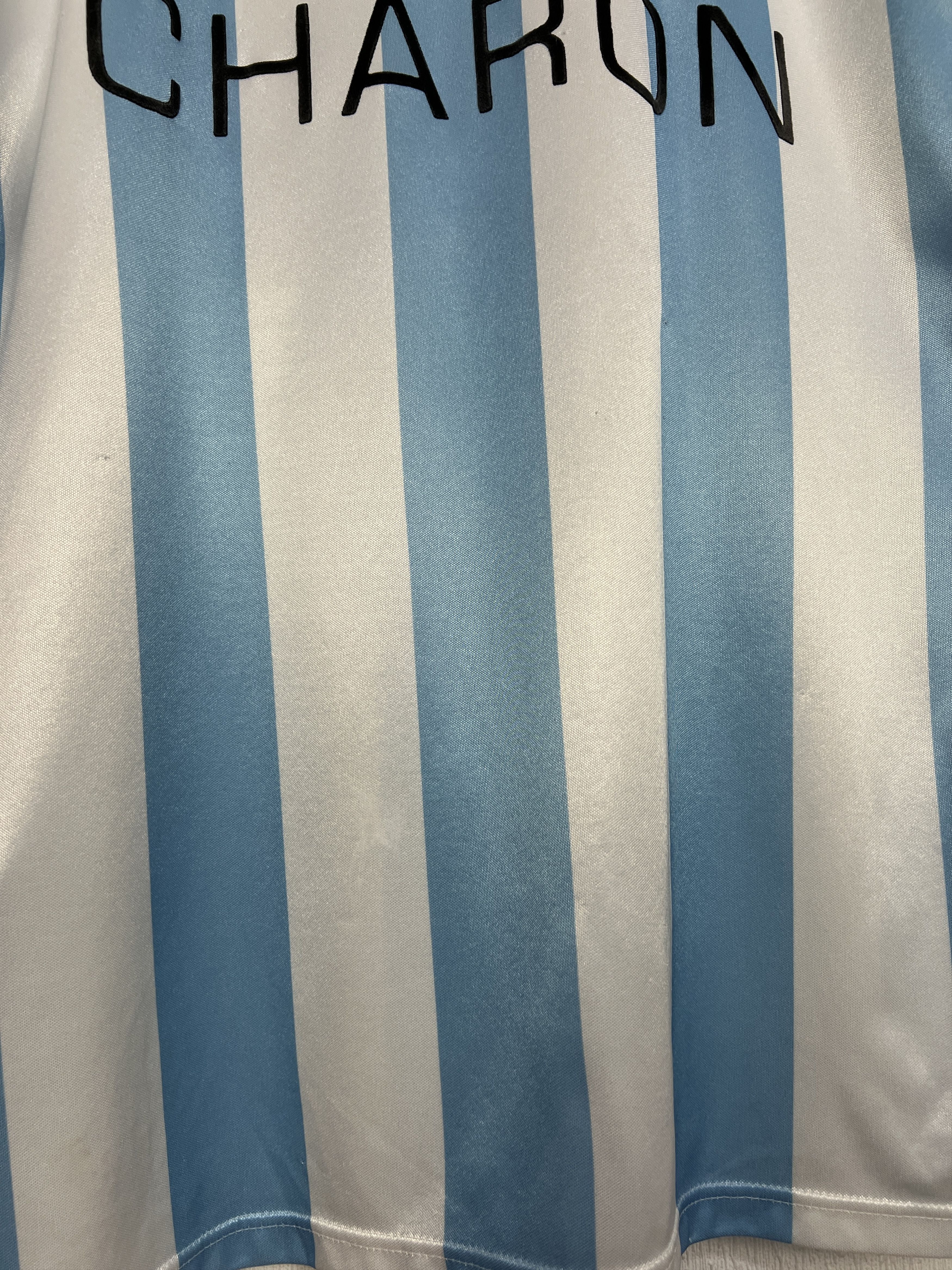 Adidas Argentina Home football shirt 1990 Soccer #11 Jersey Trikot Size US L / EU 52-54 / 3 - 4 Thumbnail