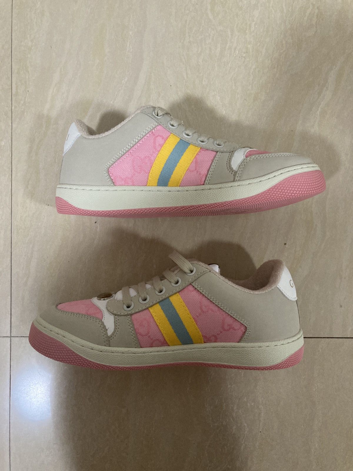 Gucci Screener GG Sneakers 'Pink Beige'