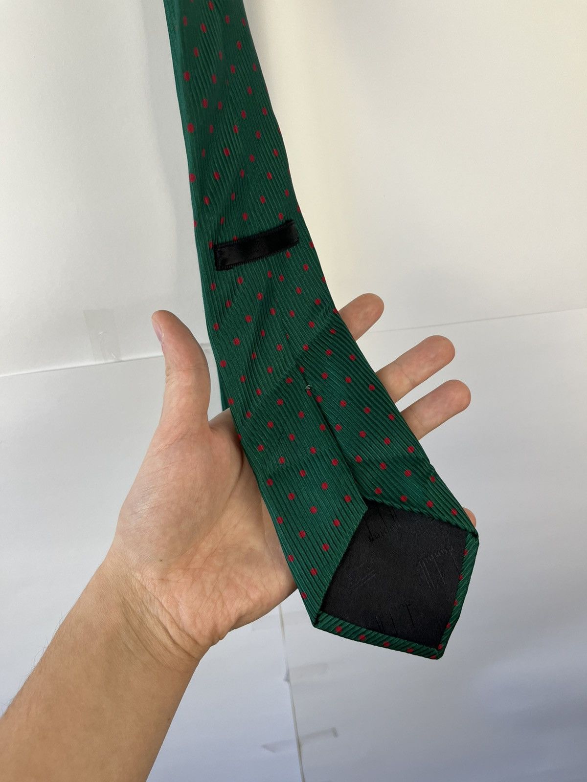 Alfred Dunhill Dunhill Luxury Polka Dot Silk Tie Made in Italy Size ONE SIZE - 4 Thumbnail