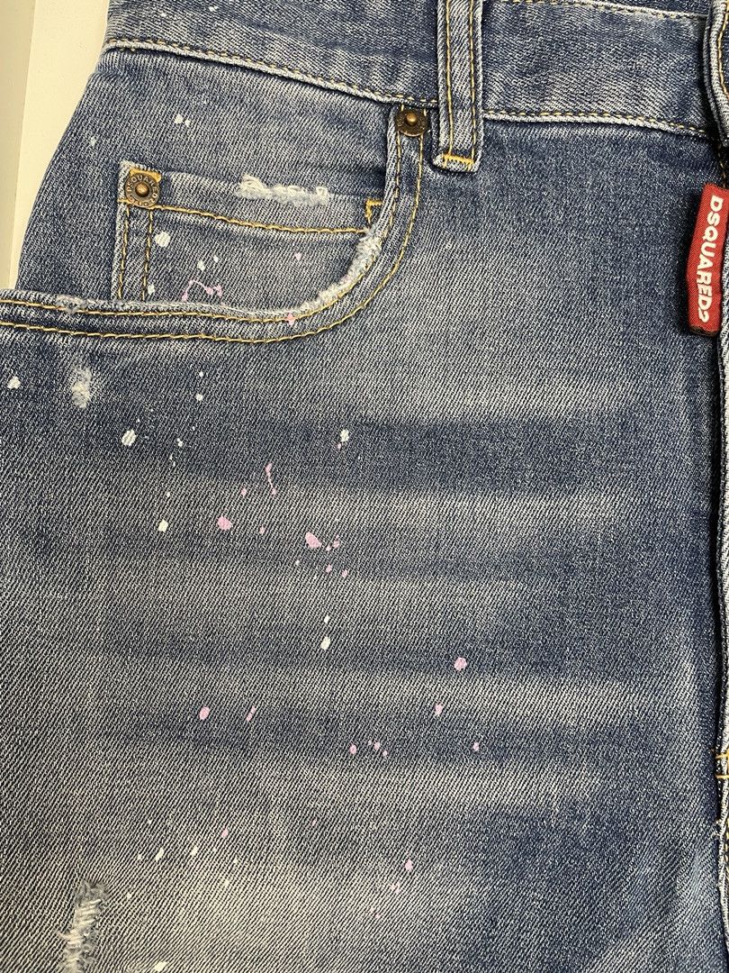 Dsquared2 DSQUARED2 Womens High-Rise Cropped Jeans Size 28" / US 6 / IT 42 - 10 Thumbnail