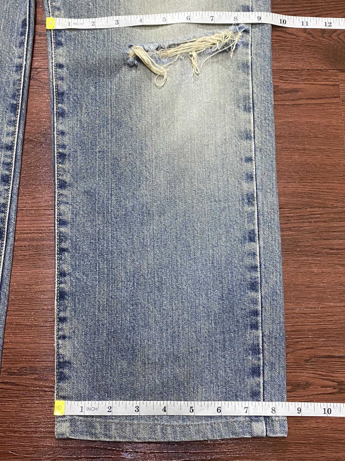 Edwin Vintage Edwin US Classic Faded Wash Distressed Loose Jeans Size US 32 / EU 48 - 17 Thumbnail