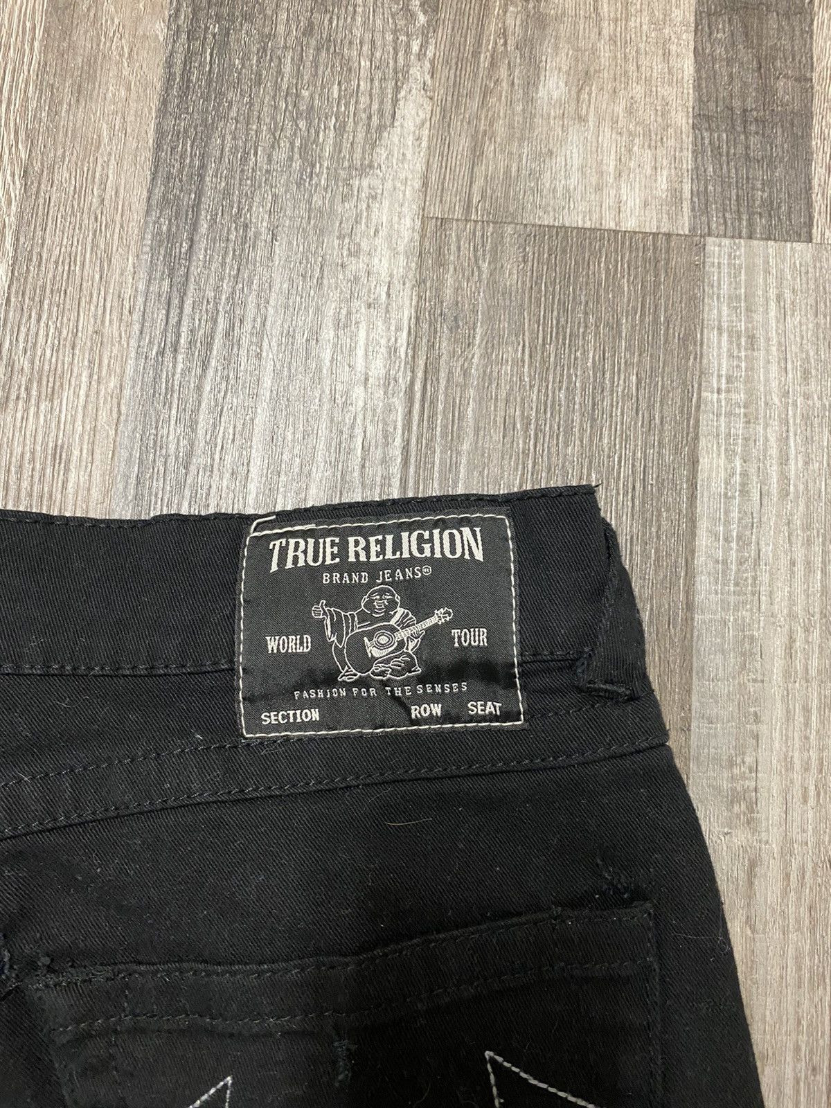 True Religion True Religion Ricky Relaxed Straight Black Denim Jeans Y2K Size US 34 / EU 50 - 3 Thumbnail