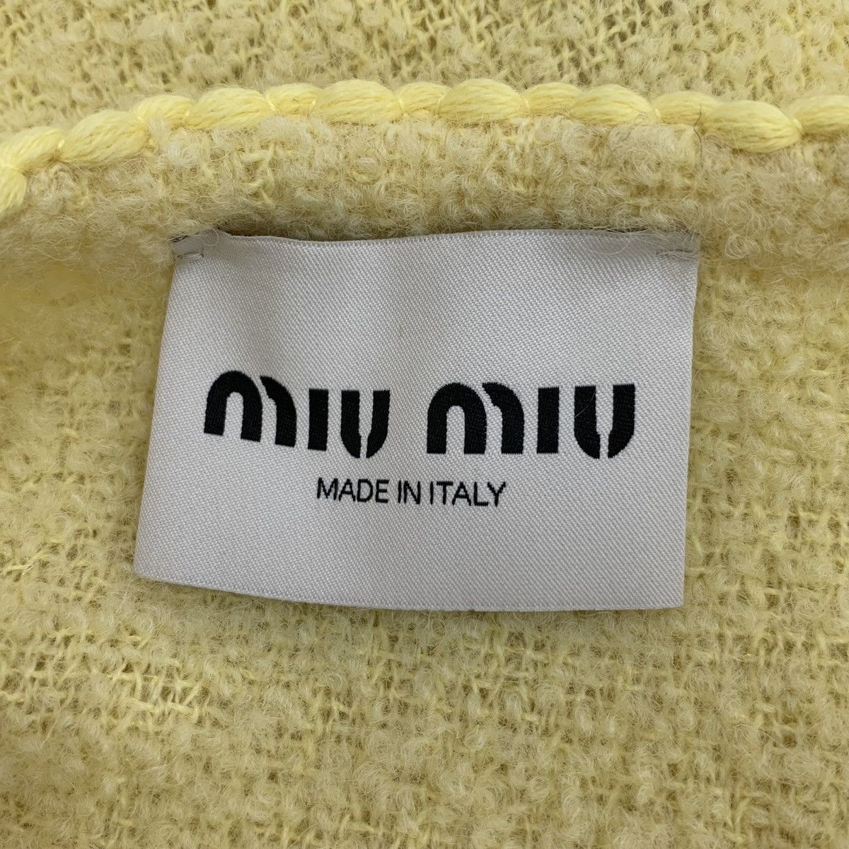 Miu Miu MiuMiu Wool V-neck Long Sleeve Tweed Knit Cardigan K26WX Size XS / US 0-2 / IT 36-38 - 5 Thumbnail