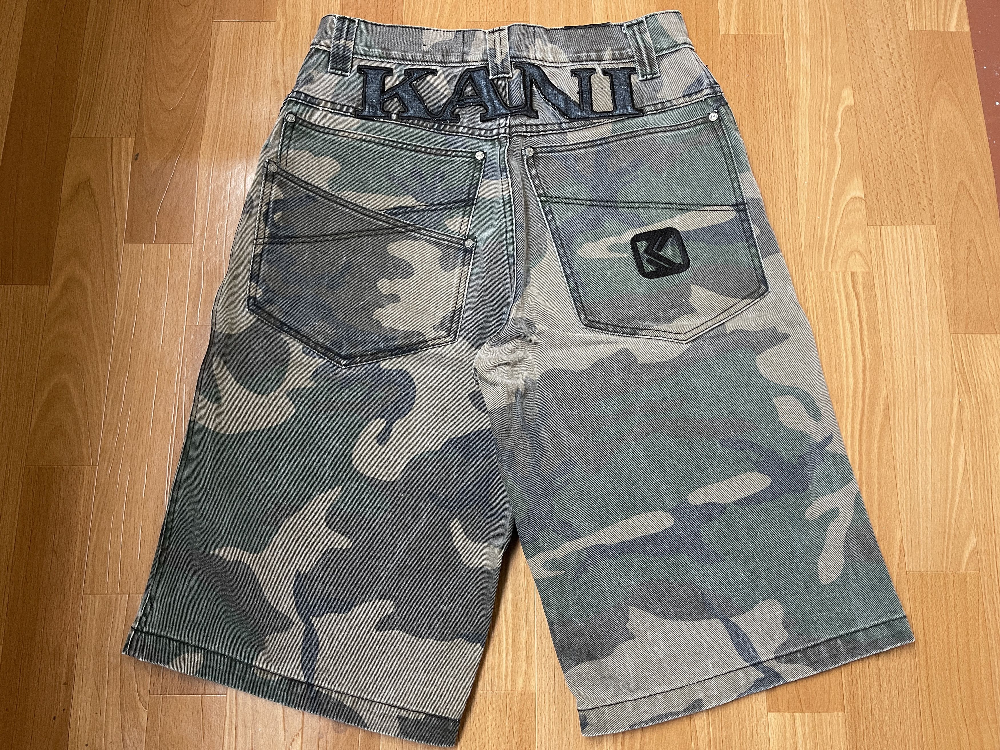 KARL KANI shorts baggy vintage Kani jeans 90s hip hop W 30