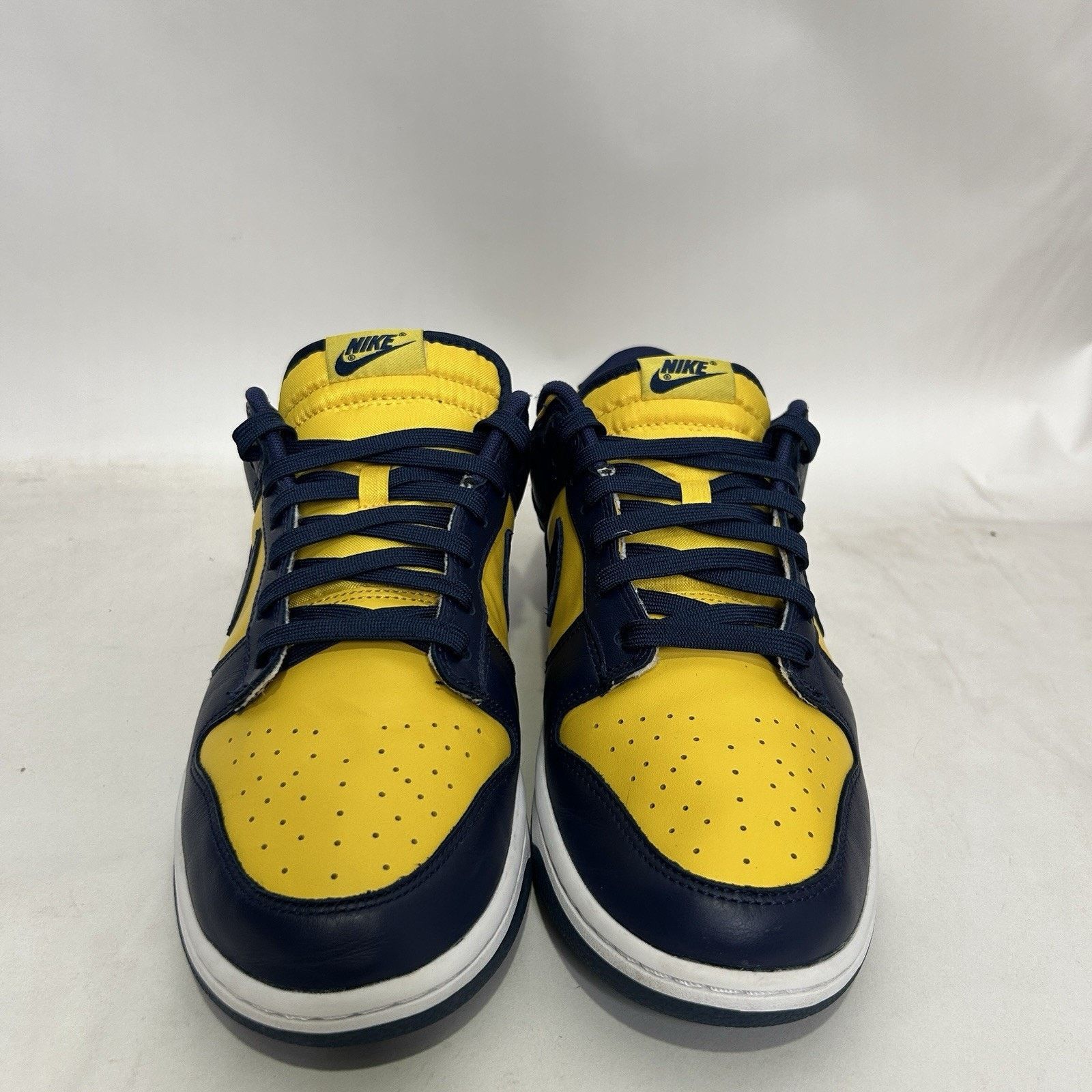 Nike Nike Dunk Low Retro “Michigan/Blue Yellow” Size US 12 / EU 45 - 2 Thumbnail