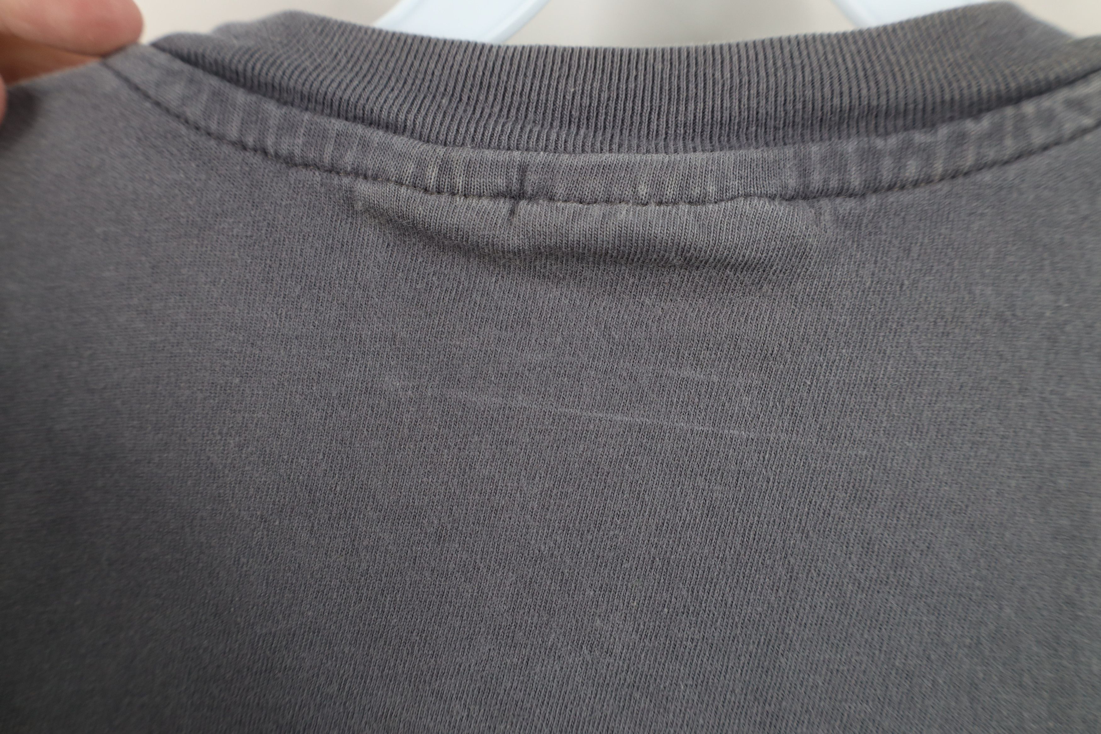 Vintage Vintage 90s Y2K Streetwear Faded Blank Cotton T-Shirt Gray Size US M / EU 48-50 / 2 - 9 Thumbnail