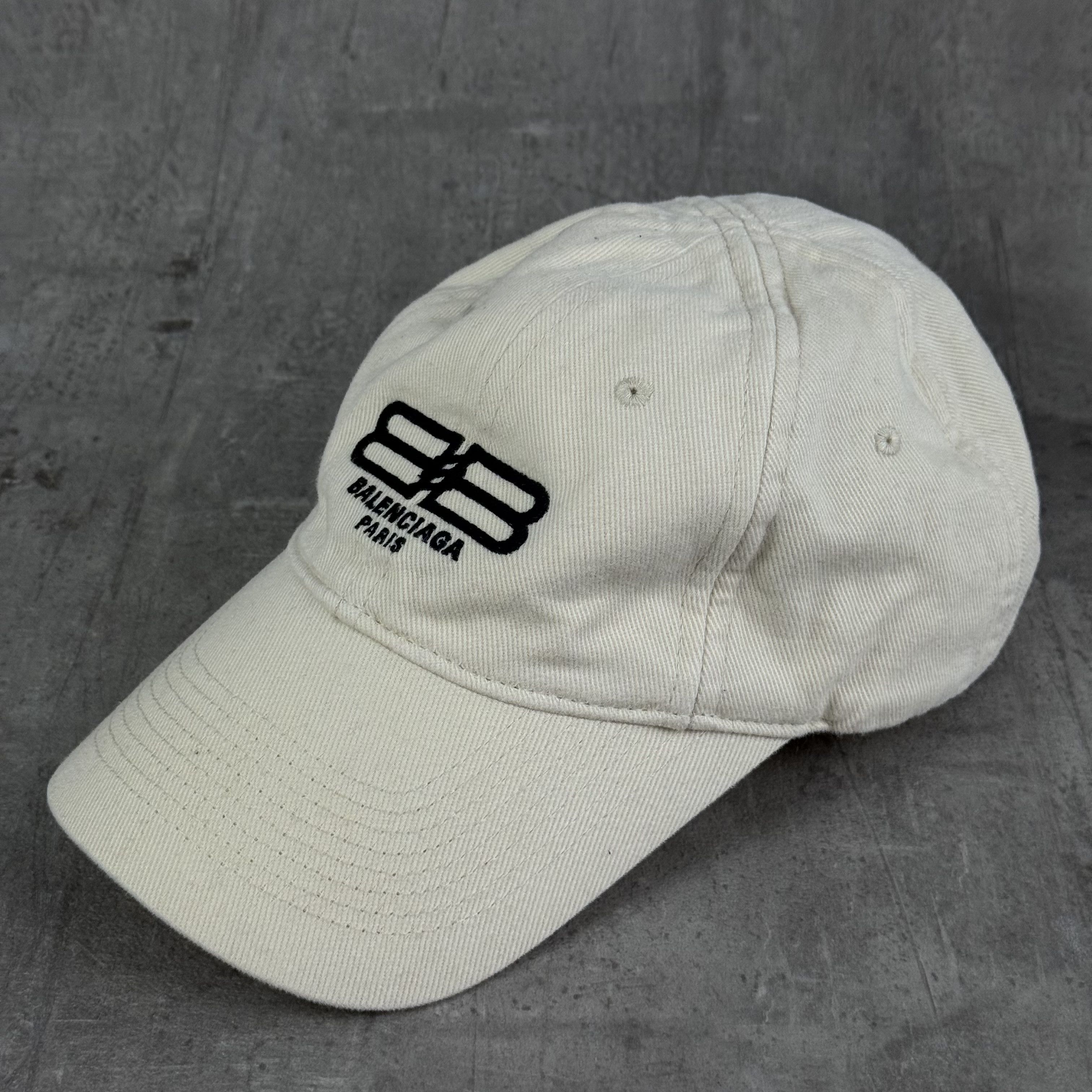 Balenciaga BALENCIAGA BB Paris Icon Hat Cream Size ONE SIZE - 3 Thumbnail