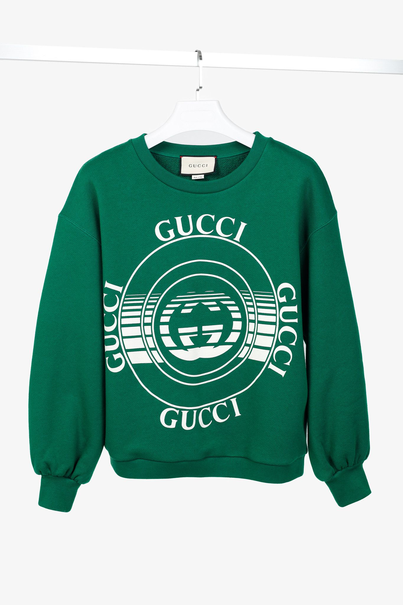 Gucci Gucci Forest Cotton Interlocking G Logo Sweatshirt Size XXS / US 00 / IT 34 - 1 Thumbnail