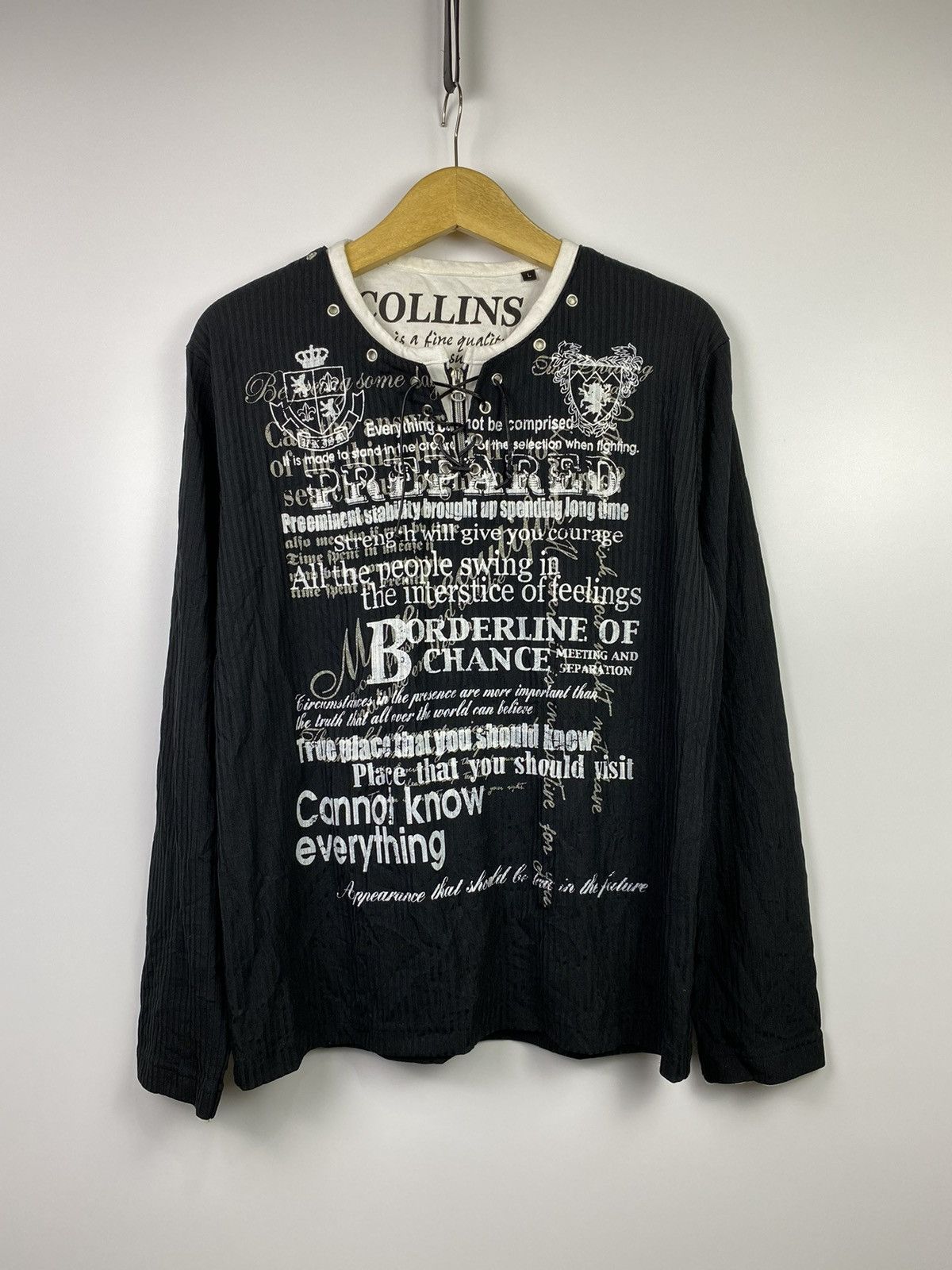 トップス IFSIXWASNINE laceup l/s top IFSIXWASNINE laceup l/s top