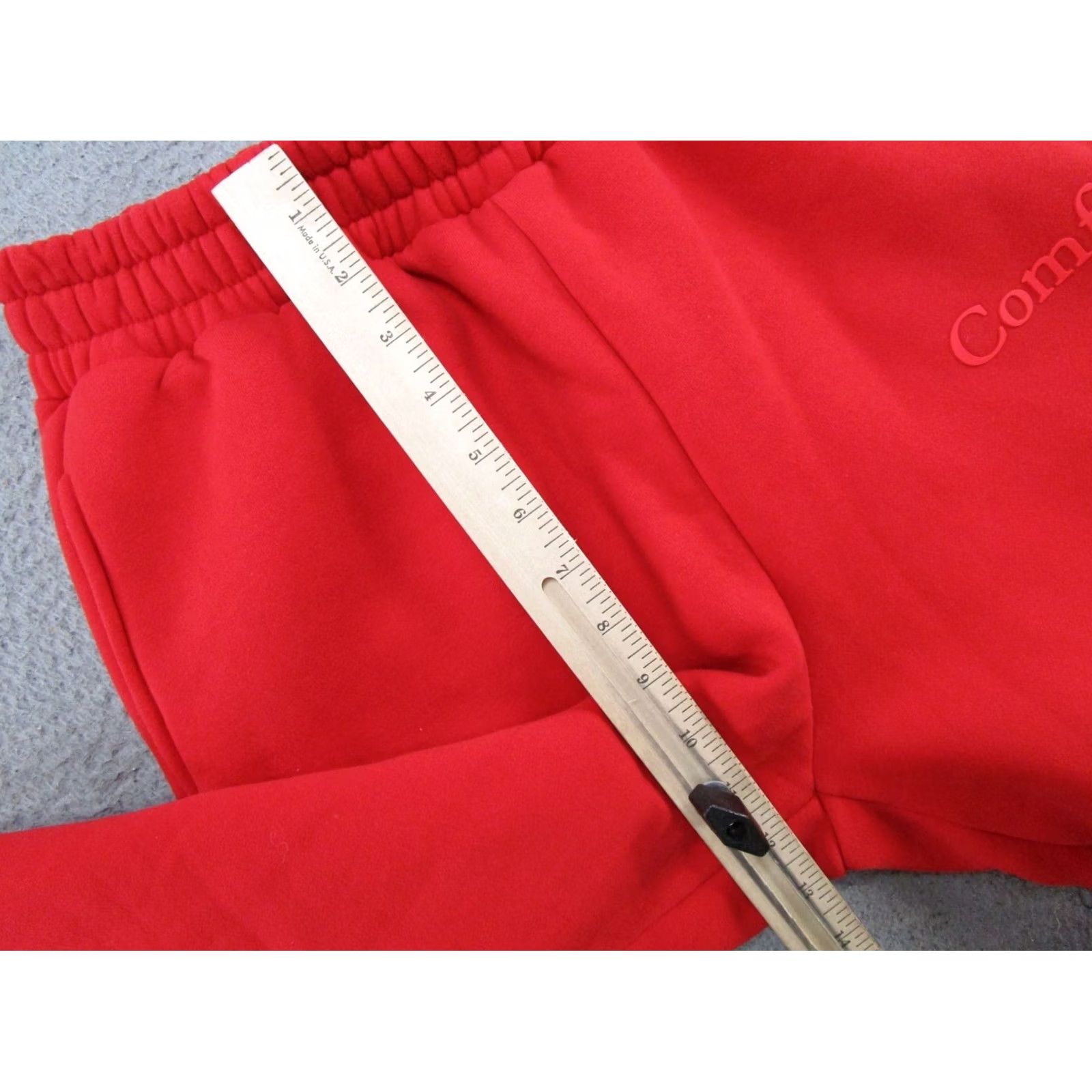 Vintage Comfrt Signature Sweatpants Womens M Medium Red Fleece Pull On Athletic Size 32" / US 10 / IT 46 - 6 Thumbnail