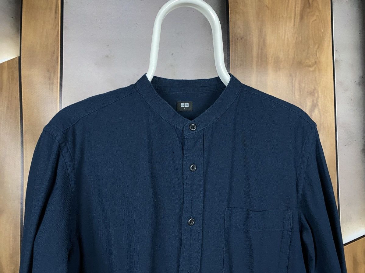 Uniqlo 🕊️Shirt Button Up Collarless Uniqlo Japanese Brand Tee🕊️ Size US S / EU 44-46 / 1 - 6 Thumbnail