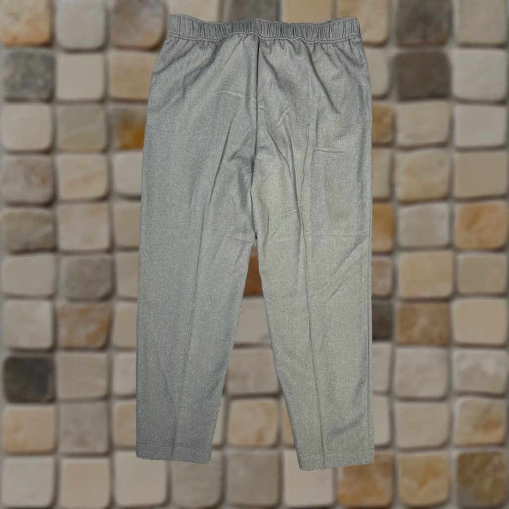 Loft Loft Dress Pants Womens 12 Gray Pleated High Rise Tapered Paperbag Tie Waist Nylon Blend Dress Pants Loft Women's 12 Gray Size 34" / US 12 / IT 48 - 1 Thumbnail